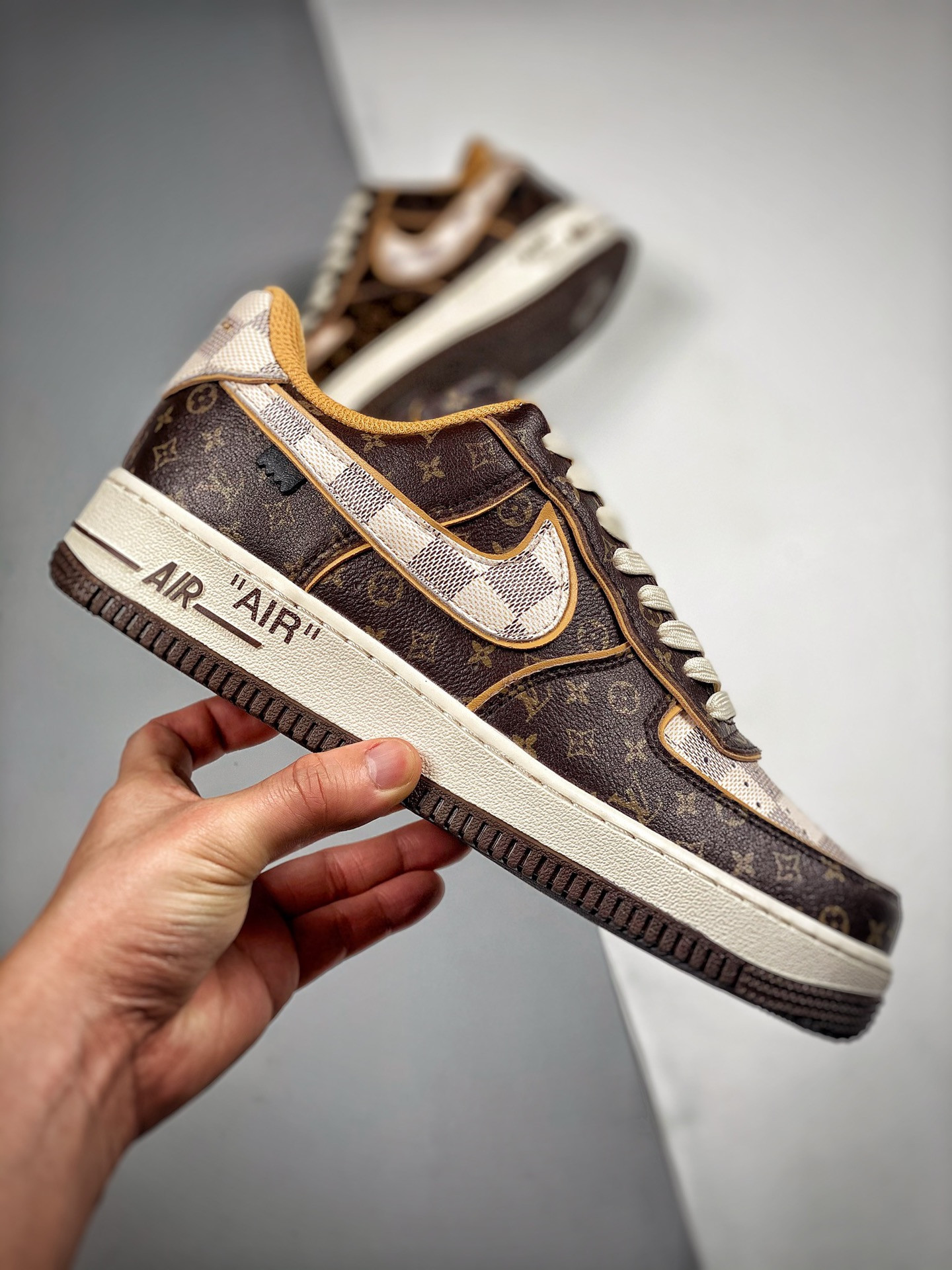 Loui x Nike Air Force 1 Low Brown White For Sale