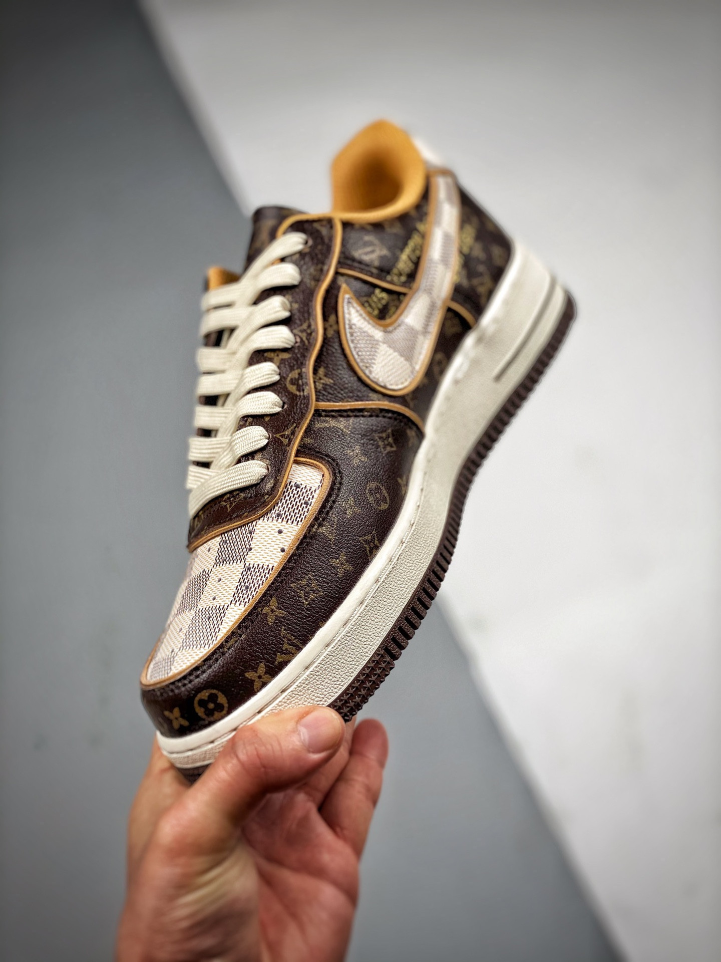 Loui x Nike Air Force 1 Low Brown White For Sale