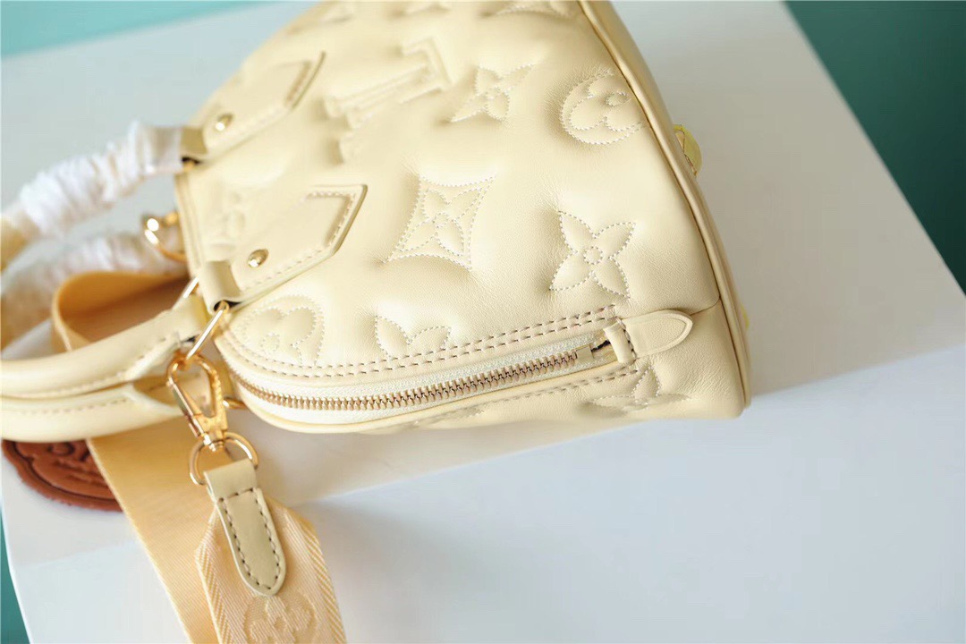 Louis Vuitton Alma BB Banana Yellow For Women, Women’s Handbags, Shoulder And Crossbody Bags 9.6in/25cm