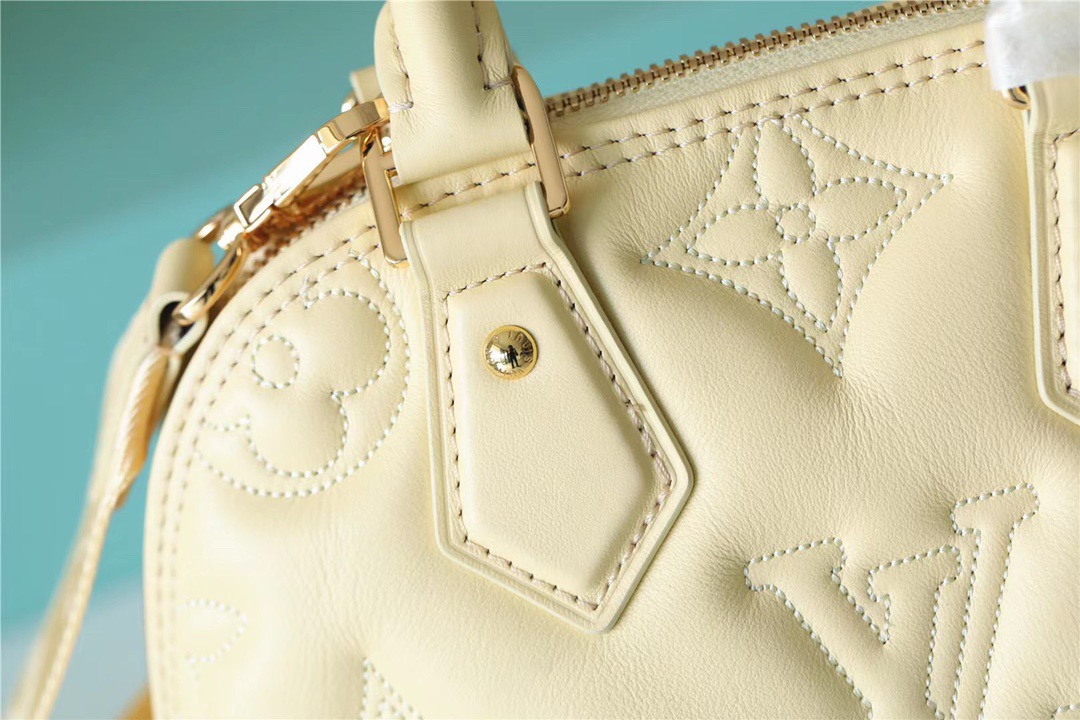 Louis Vuitton Alma BB Banana Yellow For Women, Women’s Handbags, Shoulder And Crossbody Bags 9.6in/25cm