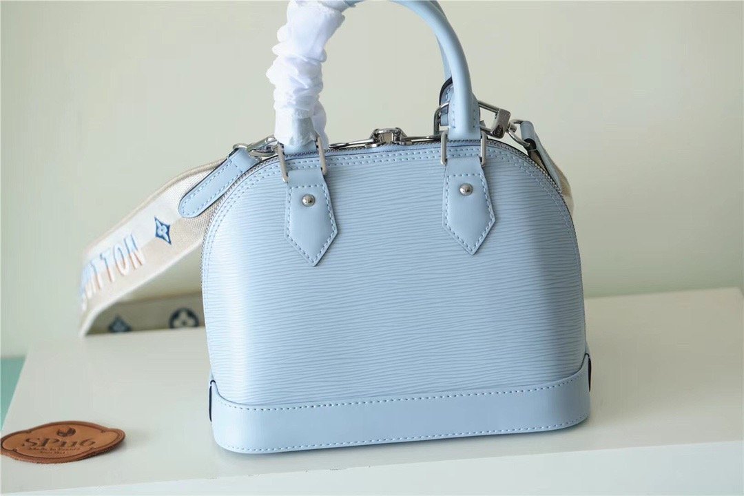 Louis Vuitton Alma BB Epi Light Blue For Women, Women’s Handbags, Shoulder And Crossbody Bags 23.5cm/9.3in LV