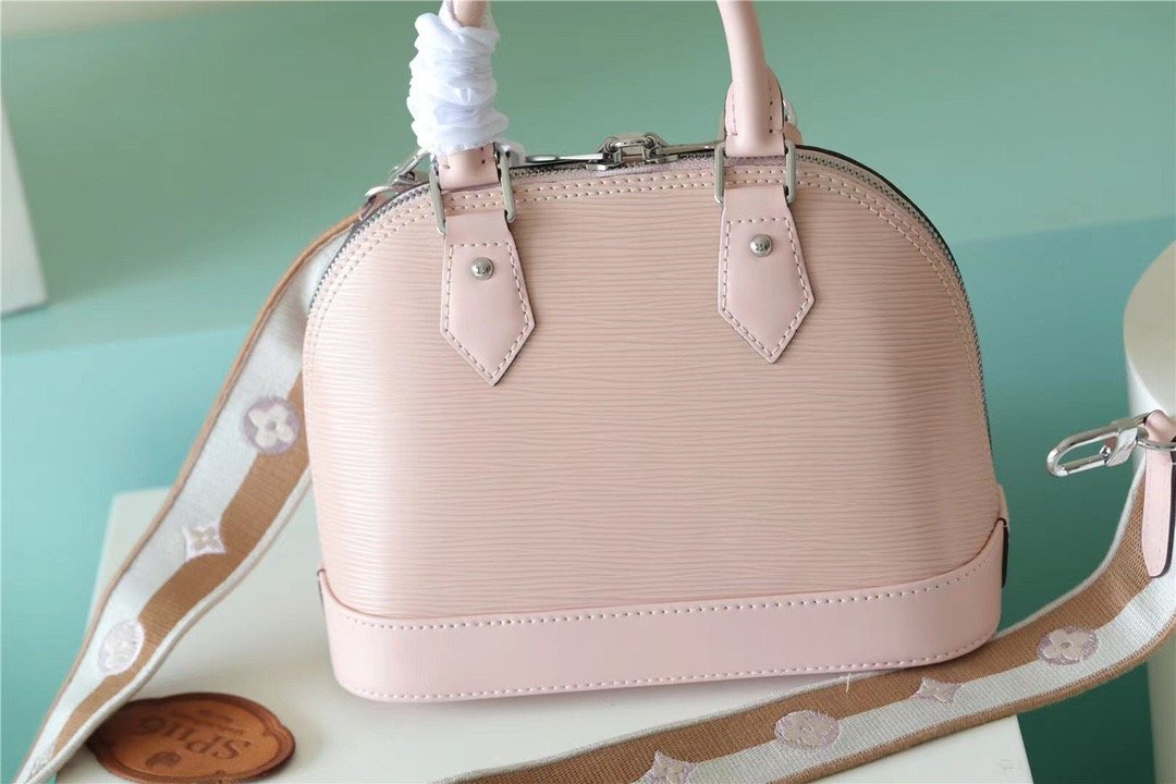 Louis Vuitton Alma BB Epi Quartz White For Women, Women’s Handbags, Shoulder And Crossbody Bags 23.5cm/9.3in LV