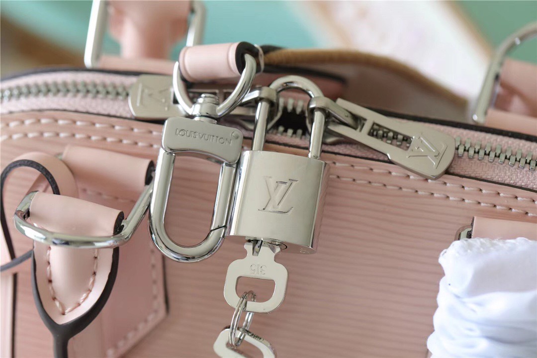 Louis Vuitton Alma BB Epi Quartz White For Women, Women’s Handbags, Shoulder And Crossbody Bags 23.5cm/9.3in LV