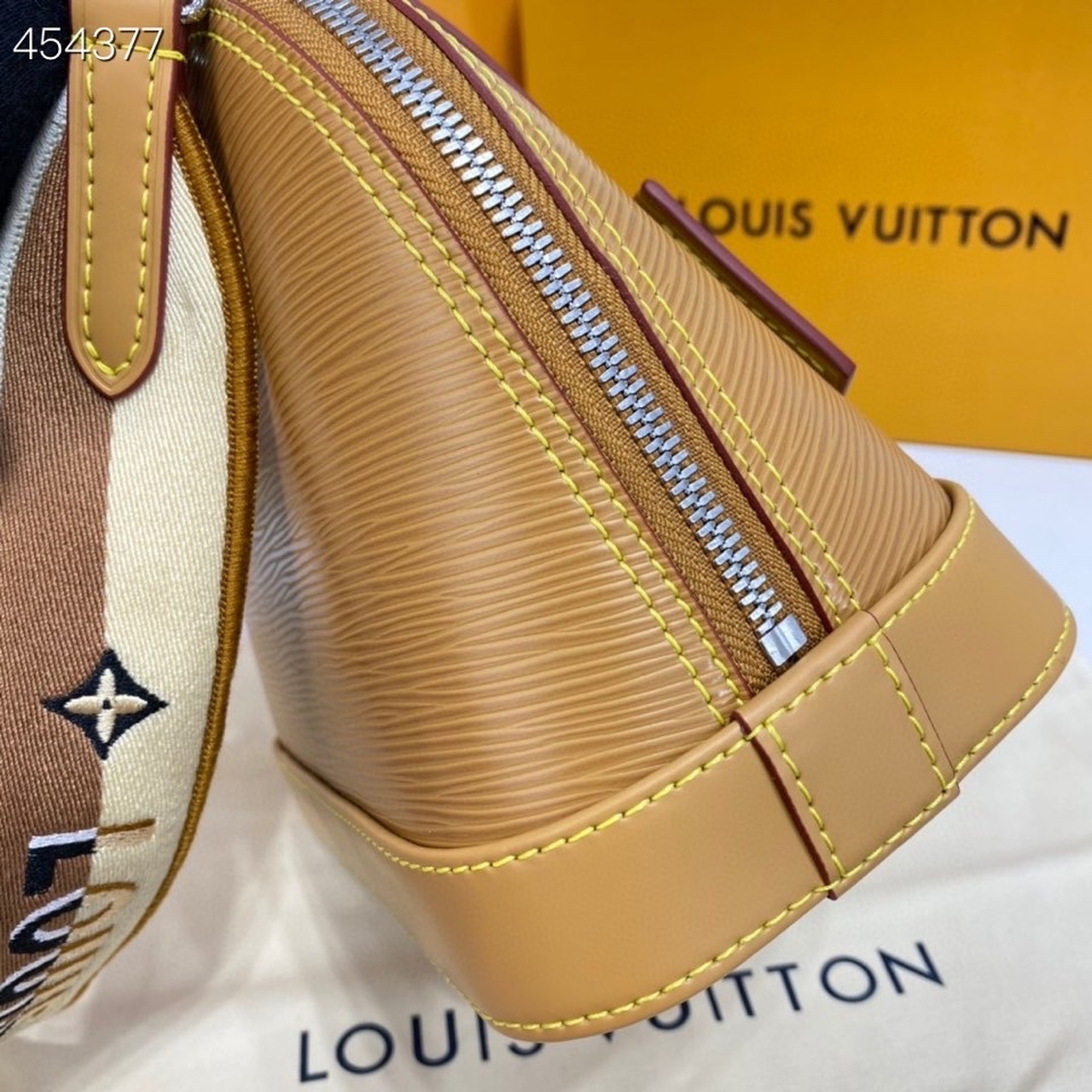 Louis Vuitton Alma BB Sunflower Yellow For Women, Women’s Handbags, Shoulder And Crossbody Bags 9.3in/23.5cm