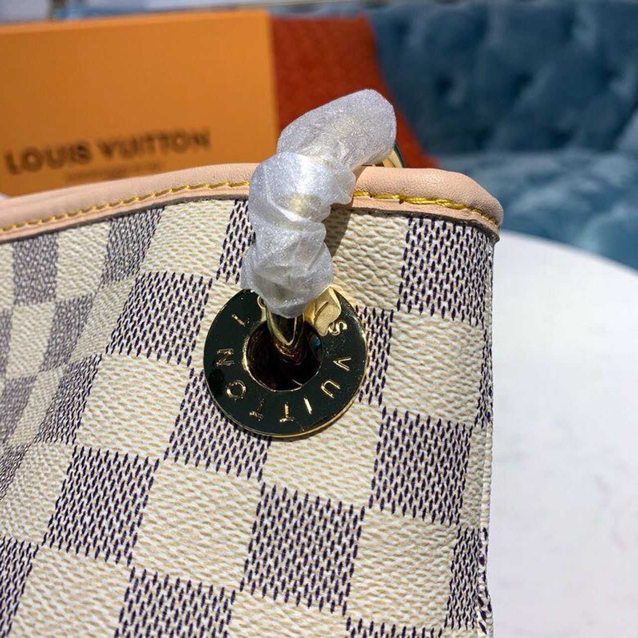Louis Vuitton Artsy MM Damier Azur Canvas For Women, Women’s Handbags, Shoulder Bags 16.1in/41cm