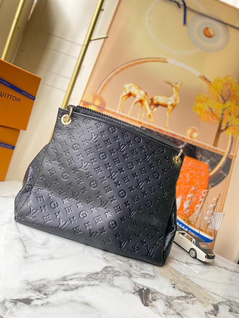 Louis Vuitton Artsy MM Monogram Empreinte Black For Women, Women’s Handbags, Shoulder Bags 16.1in/41cm