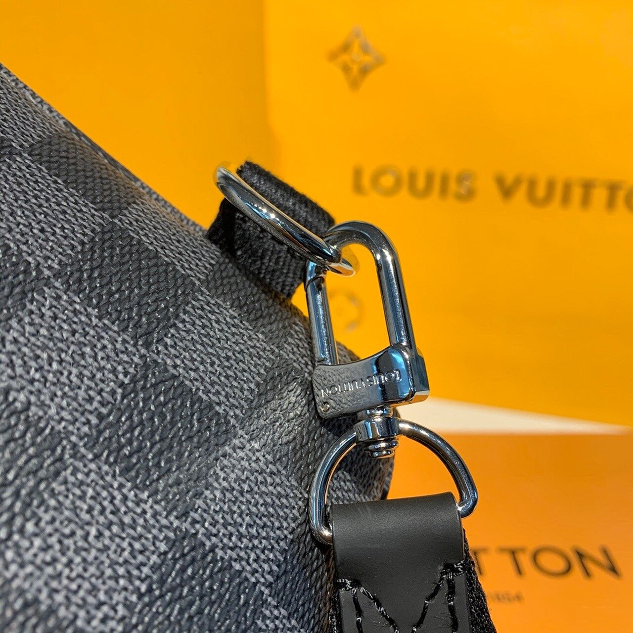 Louis Vuitton Avenue Sling Bag Damier Graphite Canvas For Men, Men’s Bags, Shoulder And Crossbody Bags 12.2in/31cm