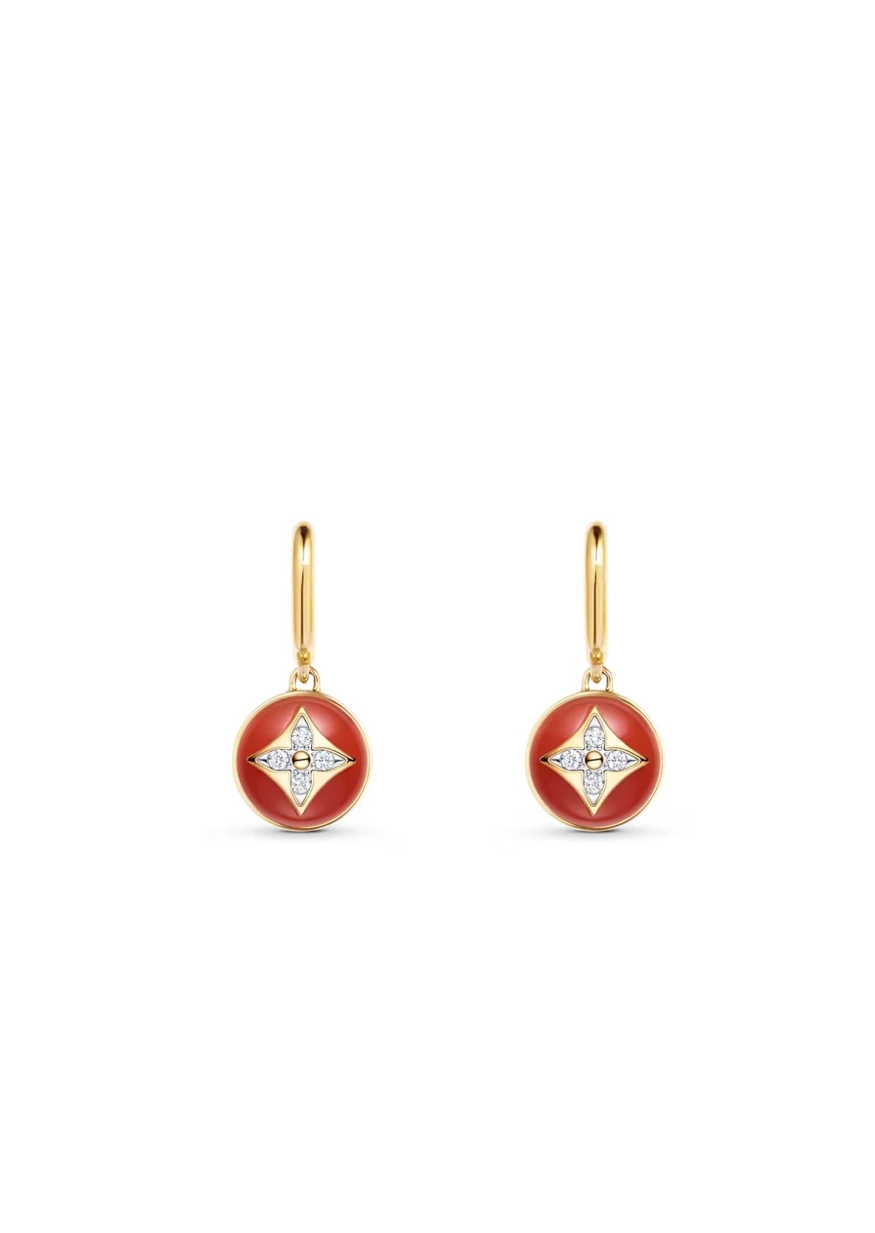 Louis Vuitton B Blossom Earrings Gold For Women Q96899