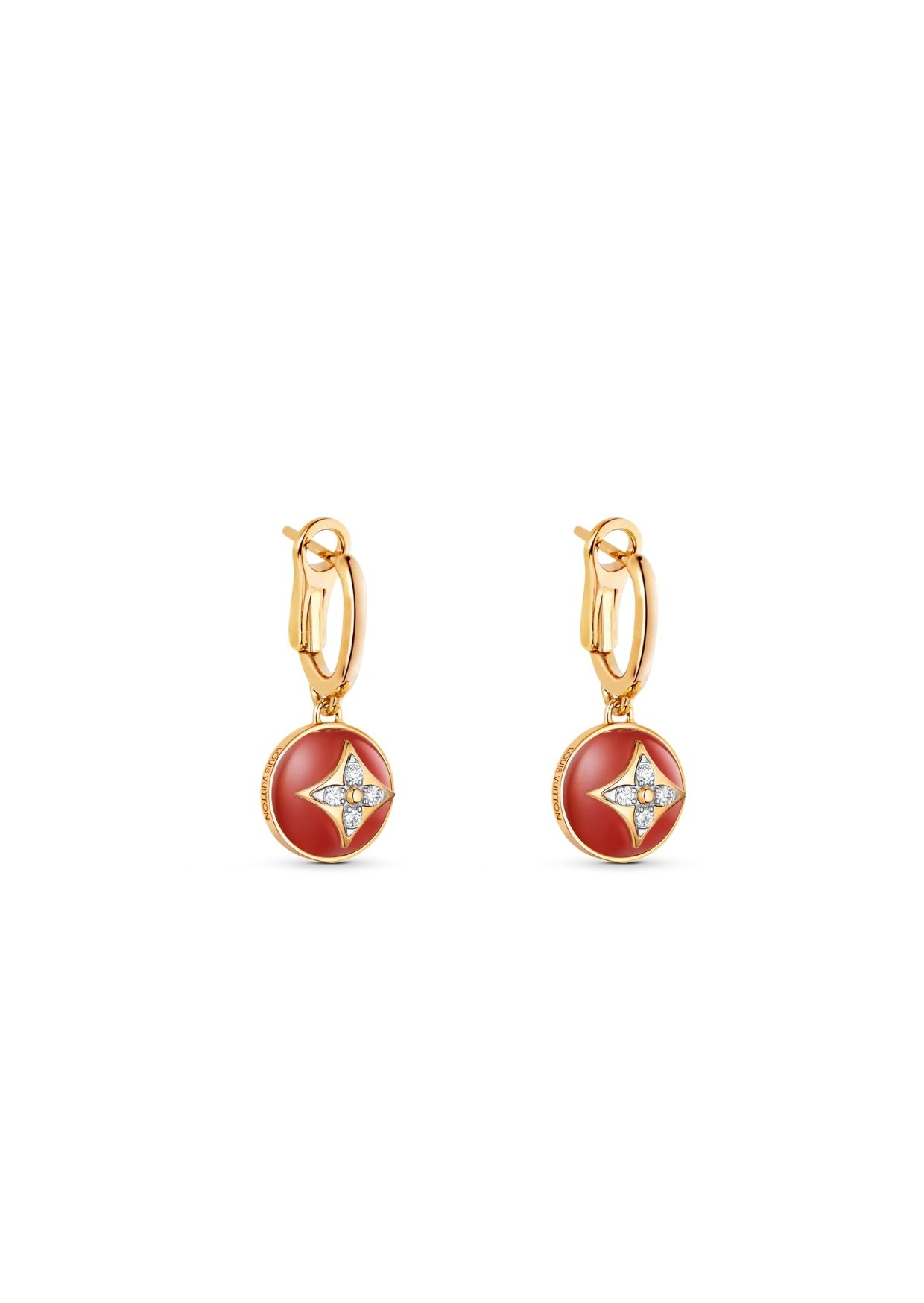 Louis Vuitton B Blossom Earrings Gold For Women Q96899