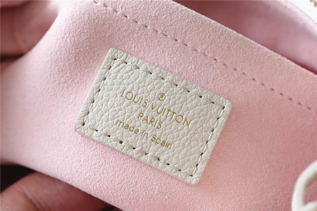 Louis Vuitton Bagatelle BB Monogram Empreinte Beige / Pink / Yellow For Women, Women’s Handbags, Shoulder And Crossbody Bags 22cm/8.7in