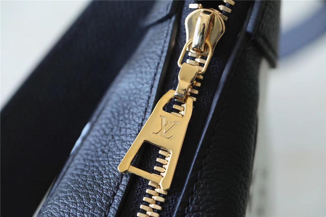 Louis Vuitton Bagatelle Monogram Empreinte Black / White / Pink For Women, Women’s Handbags, Shoulder And Crossbody Bags 22cm/8.7in