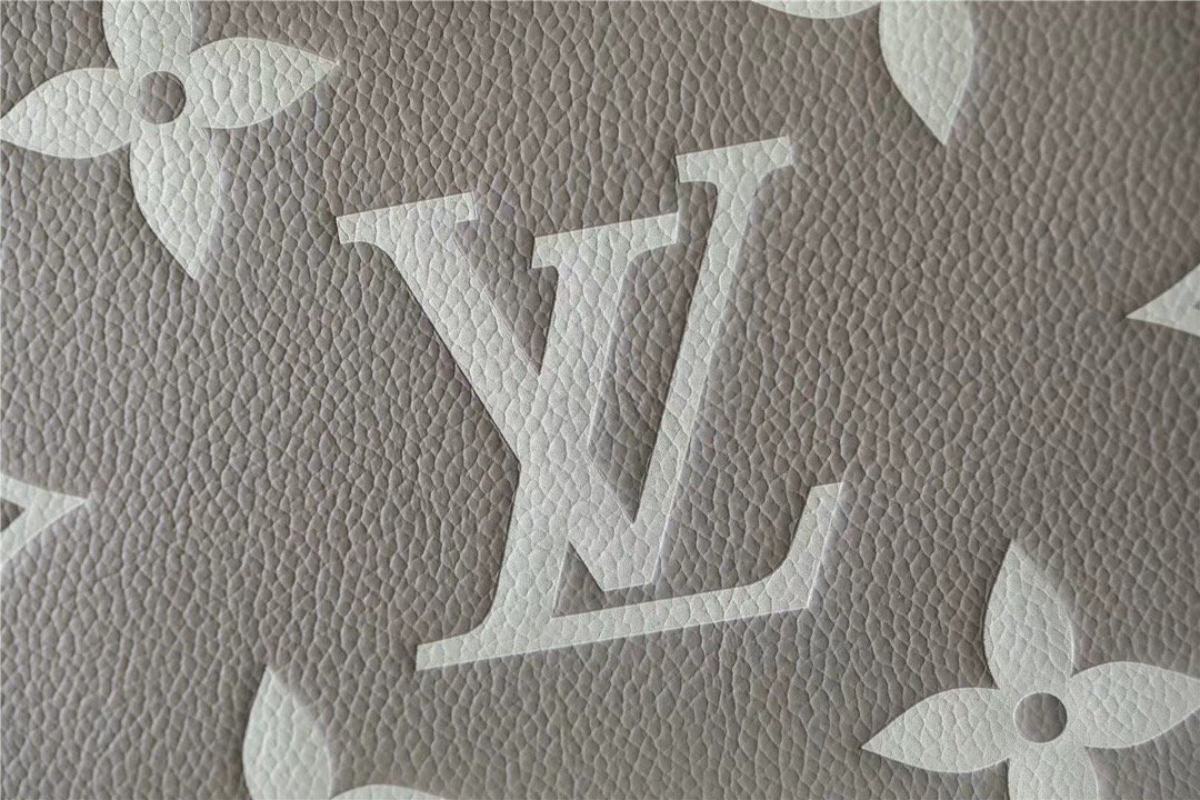 Louis Vuitton Bagatelle Monogram Empreinte Tourterelle Gray / Creme Beige For Women, Women’s Handbags, Shoulder And Crossbody Bags 22cm/8.7in