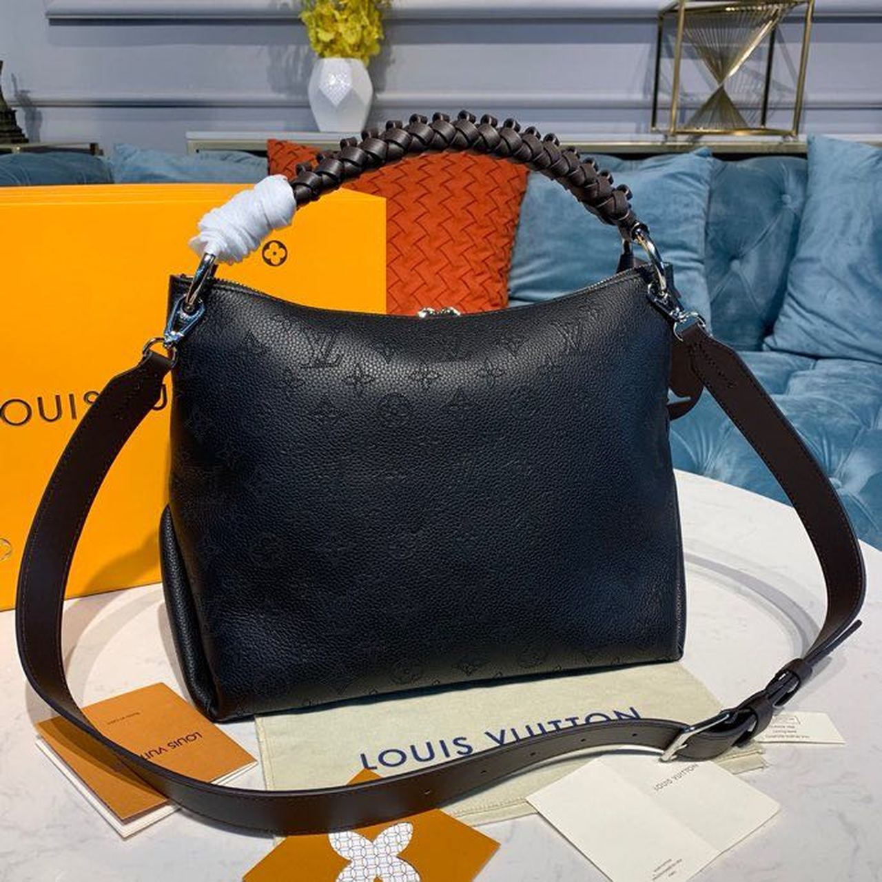 Louis Vuitton Beaubourg Hobo MM Black For Women, Women’s Handbags, Shoulder And Crossbody Bags 12.6in/32cm