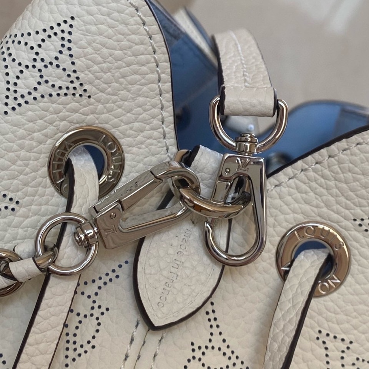 Louis Vuitton Bella Bucket Bag Light Blue For Women, Women’s Handbags, Shoulder And Crossbody Bags 7.5in/19cm