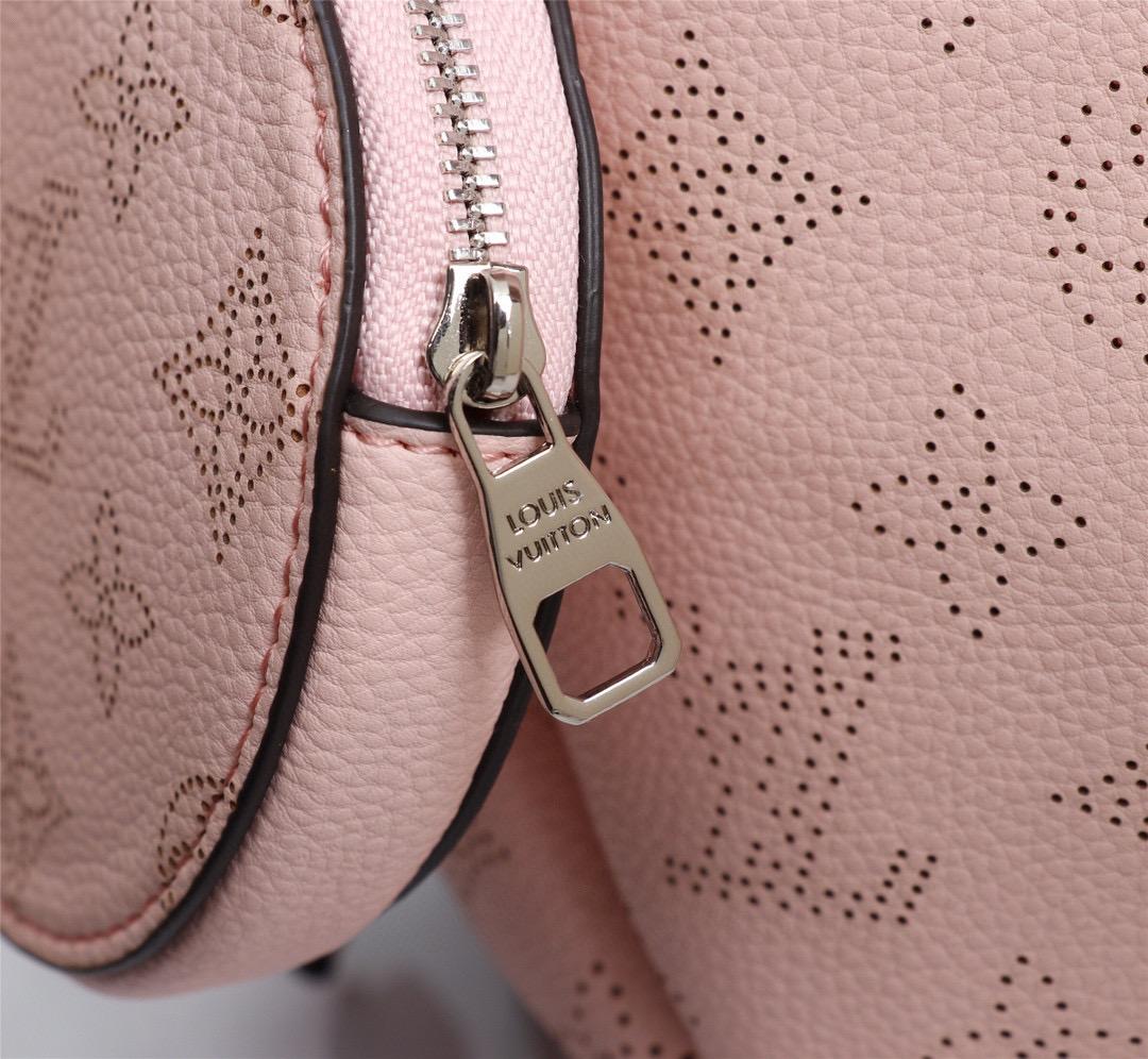 Louis Vuitton Bella Bucket Bag Mahina Magnolia Pink For Women, Women’s Handbags, Shoulder And Crossbody Bags 7.5in/22cm