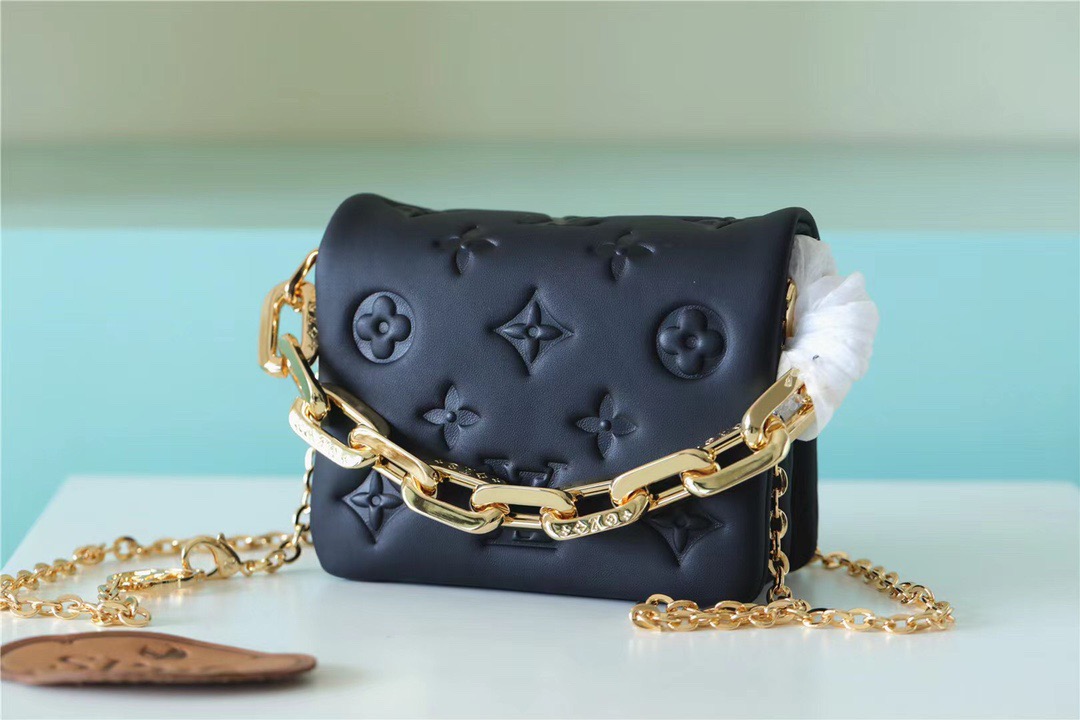 Louis Vuitton Beltbag Coussin Monogram Black For Women, Women’s Handbags, Shoulder And Crossbody Bags 5.1in/13cm LV