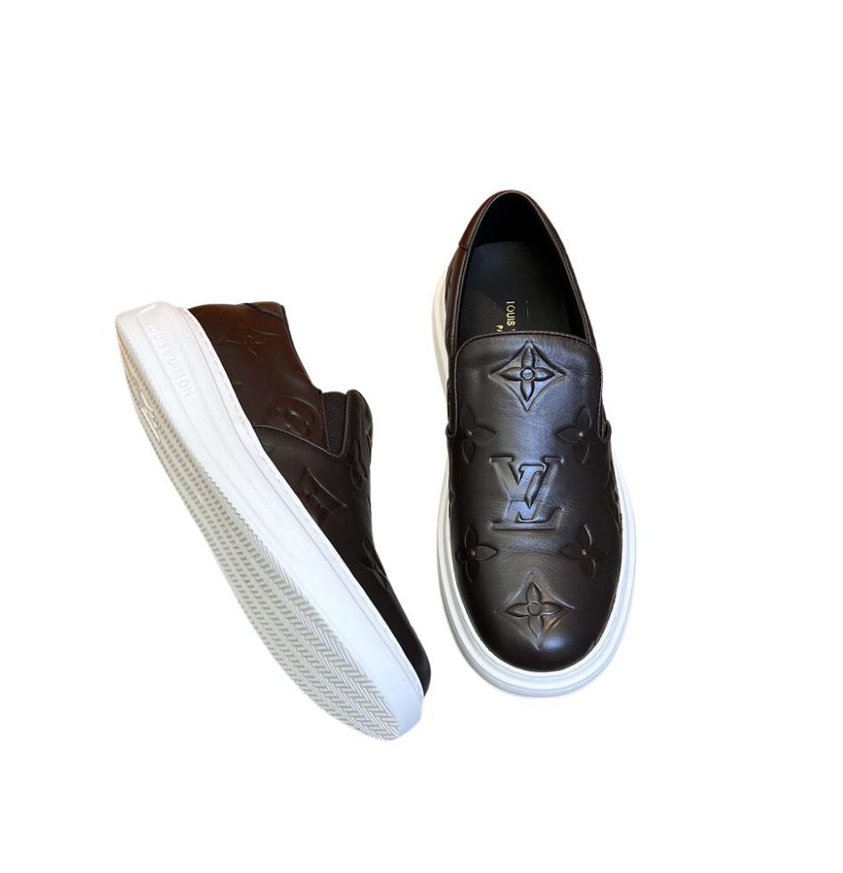 Louis Vuitton Beverly Hills Slip On Brown For Men