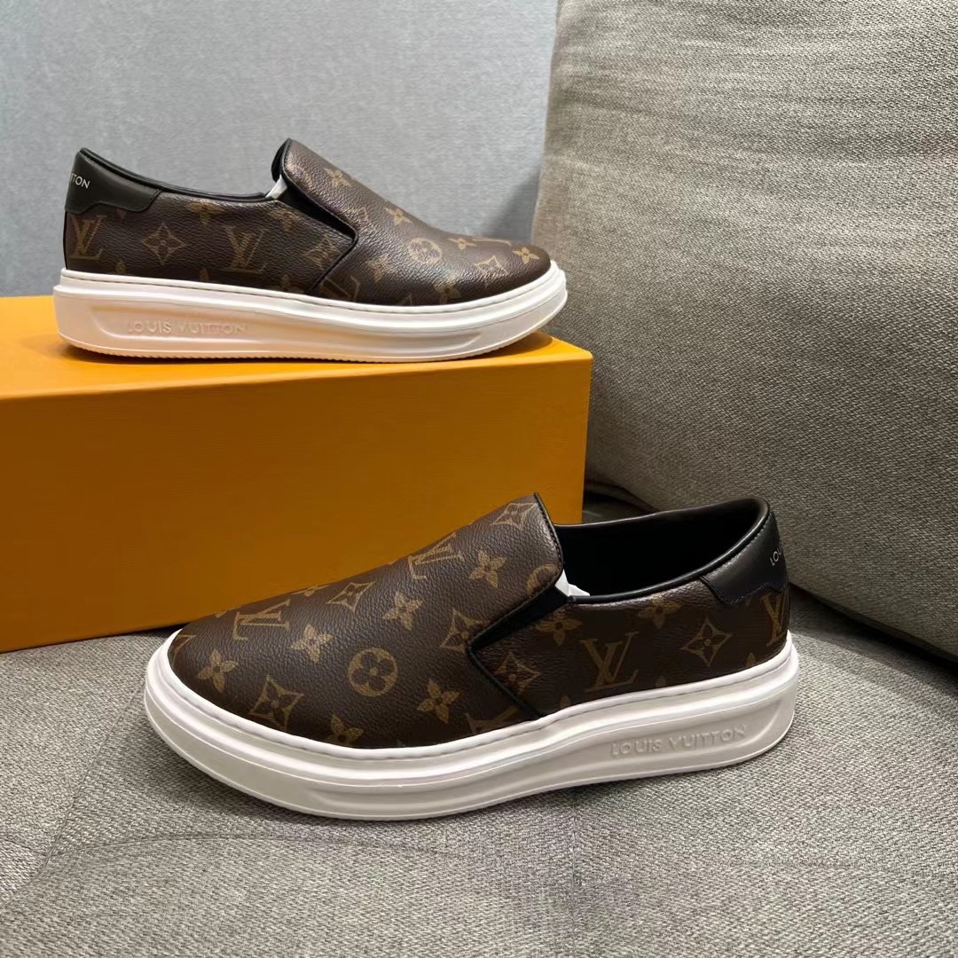 Louis Vuitton Beverly Hills Slip On Brown For Men