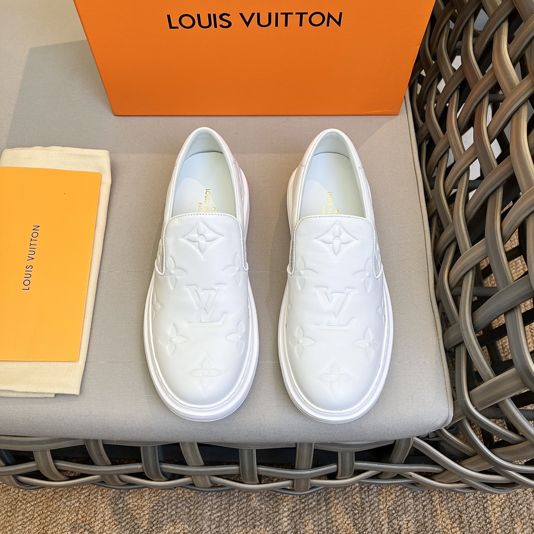 Louis Vuitton Beverly Hills Slip On White For Men 1AA7NQ