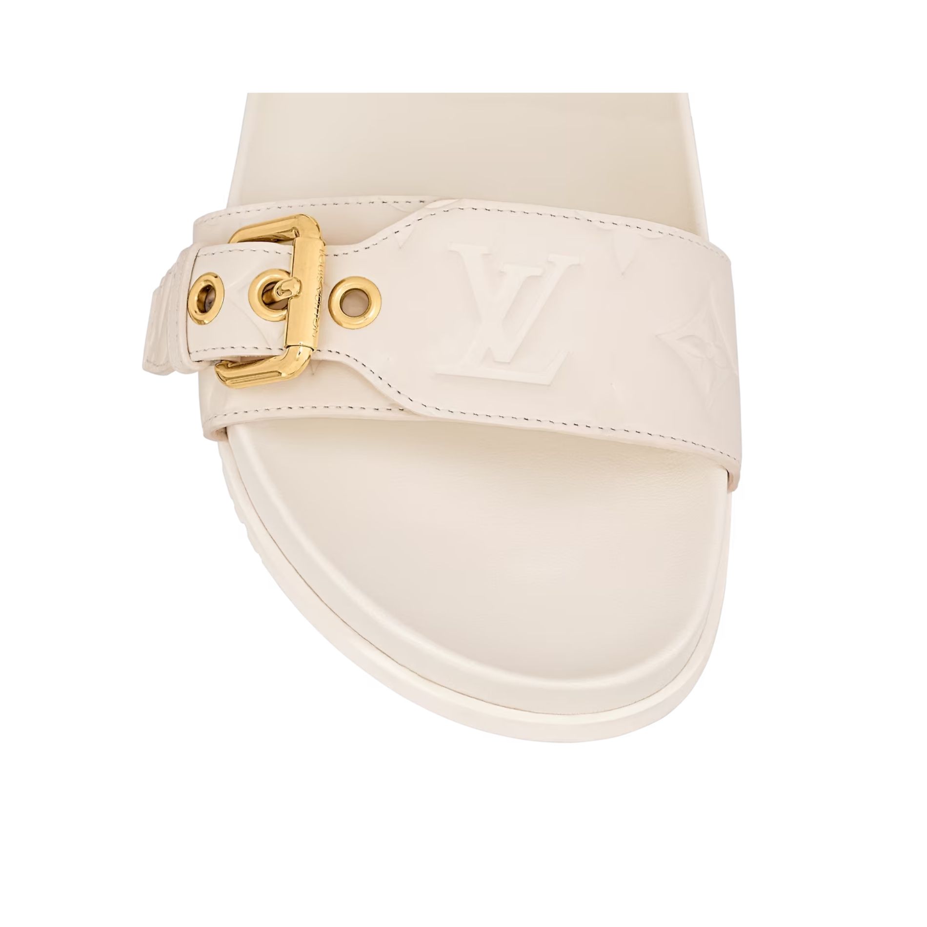 Louis Vuitton Bom Dia Flat Comfort Mule Ivory For Women 1ABVO6