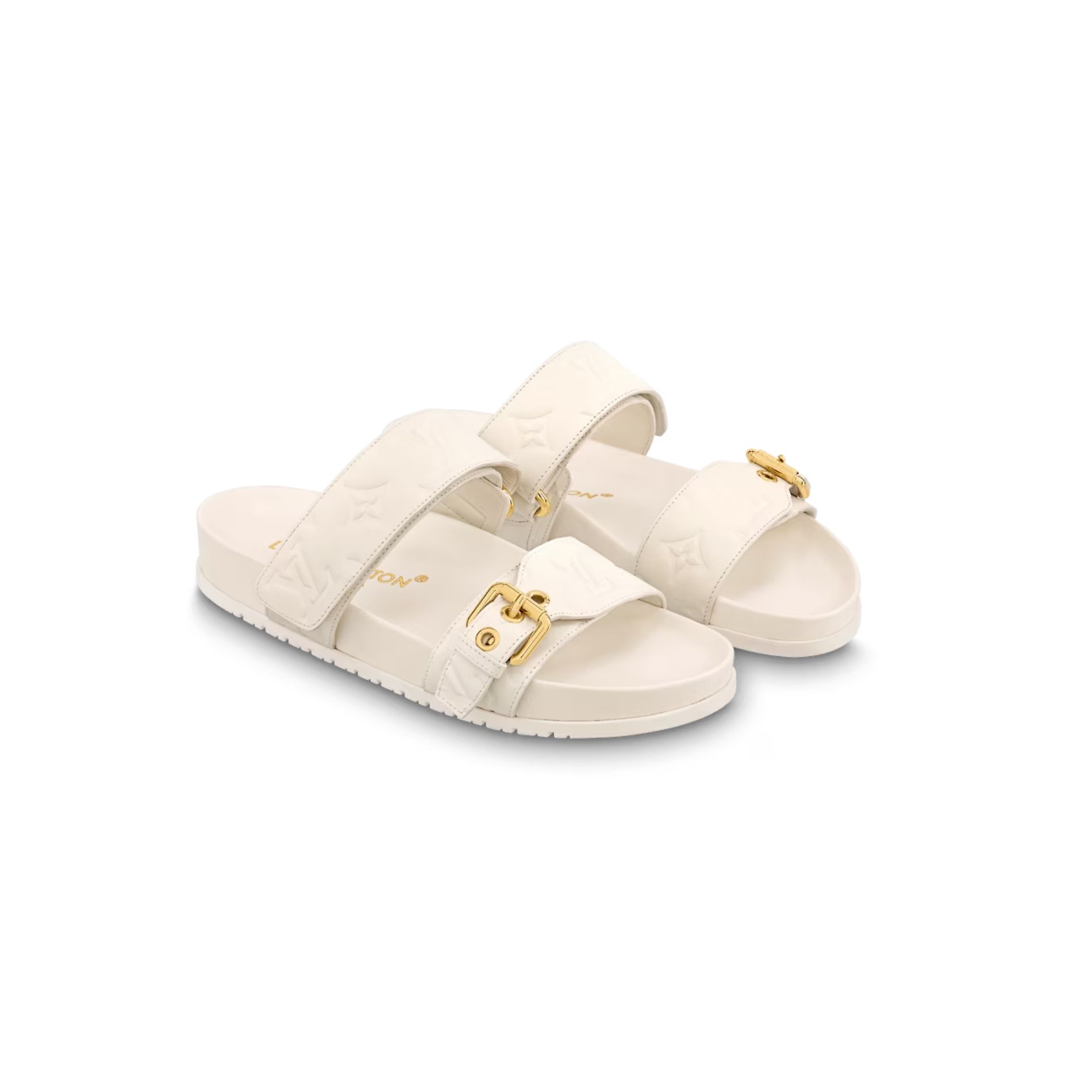 Louis Vuitton Bom Dia Flat Comfort Mule Ivory For Women 1ABVO6