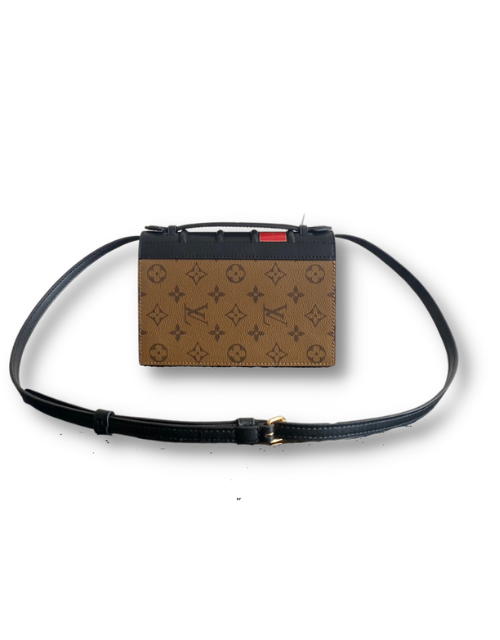 Louis Vuitton Book Chain Wallet Monogram Reverse Canvas Brown For Women 7.9in/20cm