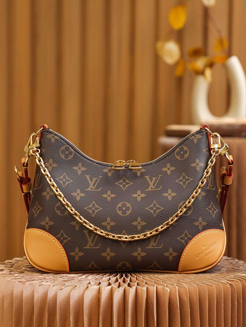 Louis Vuitton Boulogne Bag Brown For Women 29cm / 11.4in