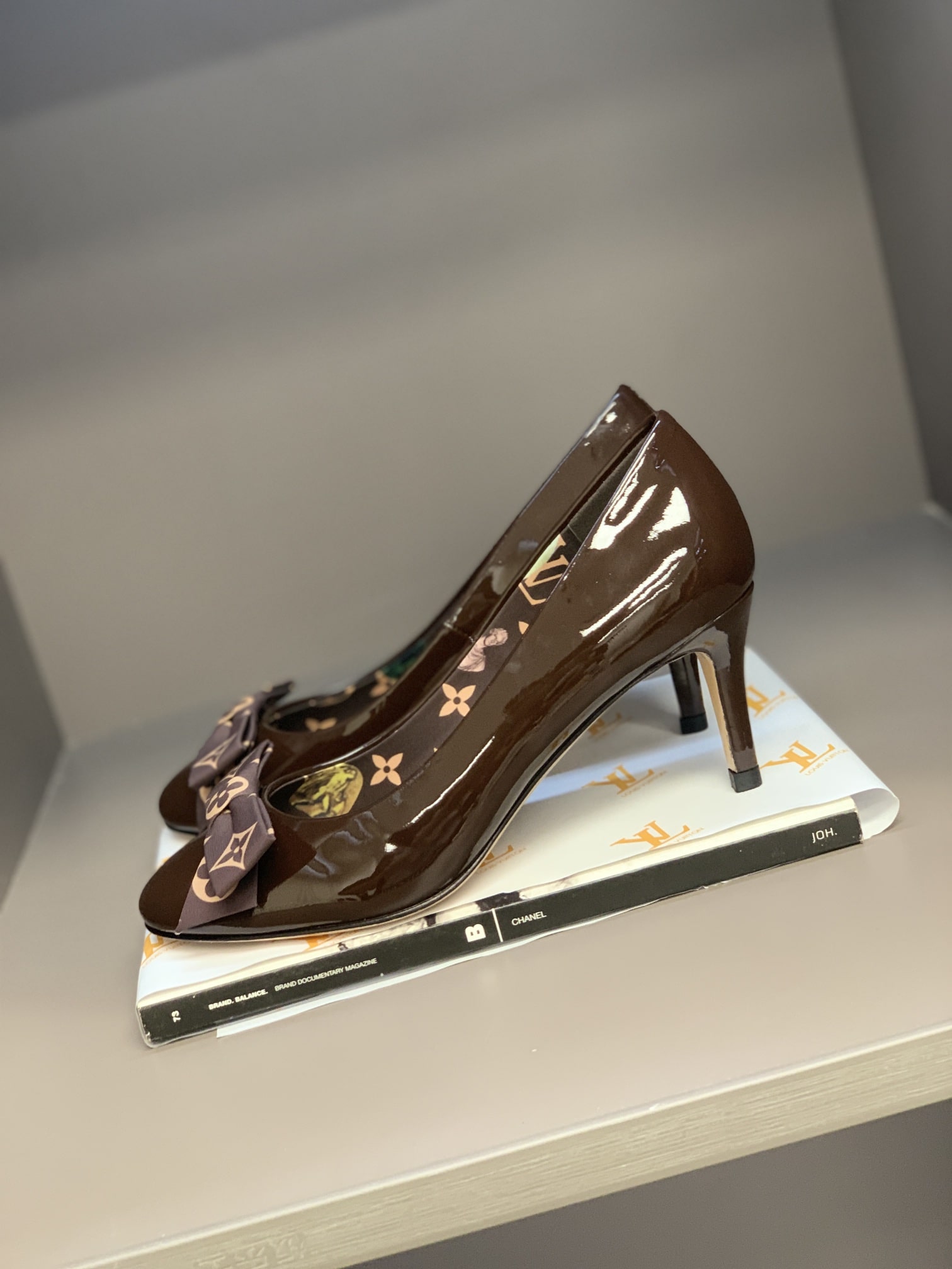 Louis Vuitton Bow LV Pumps Brown For Women
