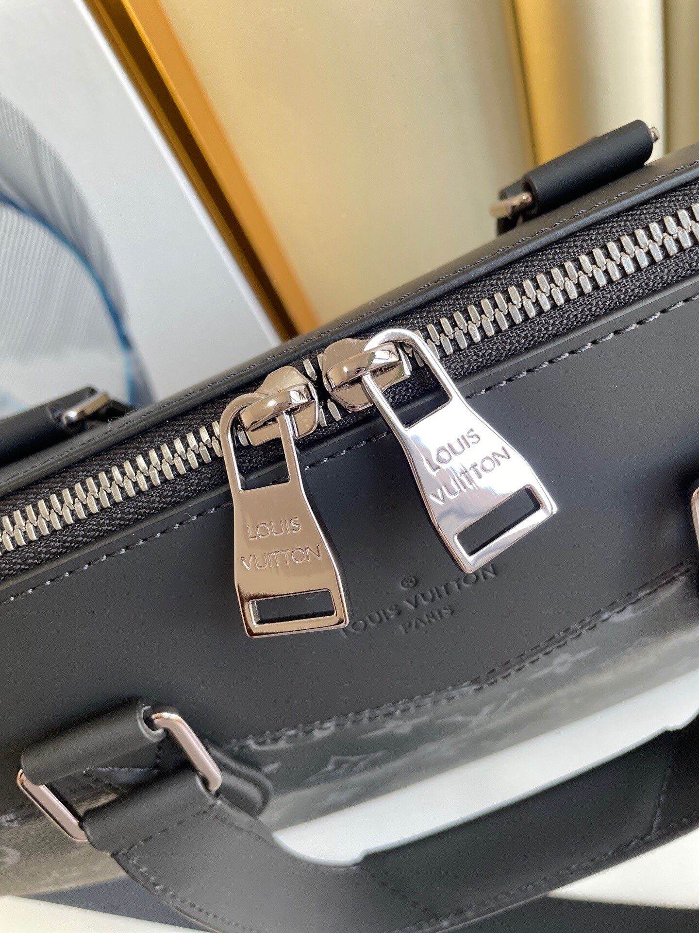 Louis Vuitton Briefcase Explorer Monogram Eclipse Canvas For Men, Men’s Bags, Shoulder And Crossbody Bags 15.4in/39cm