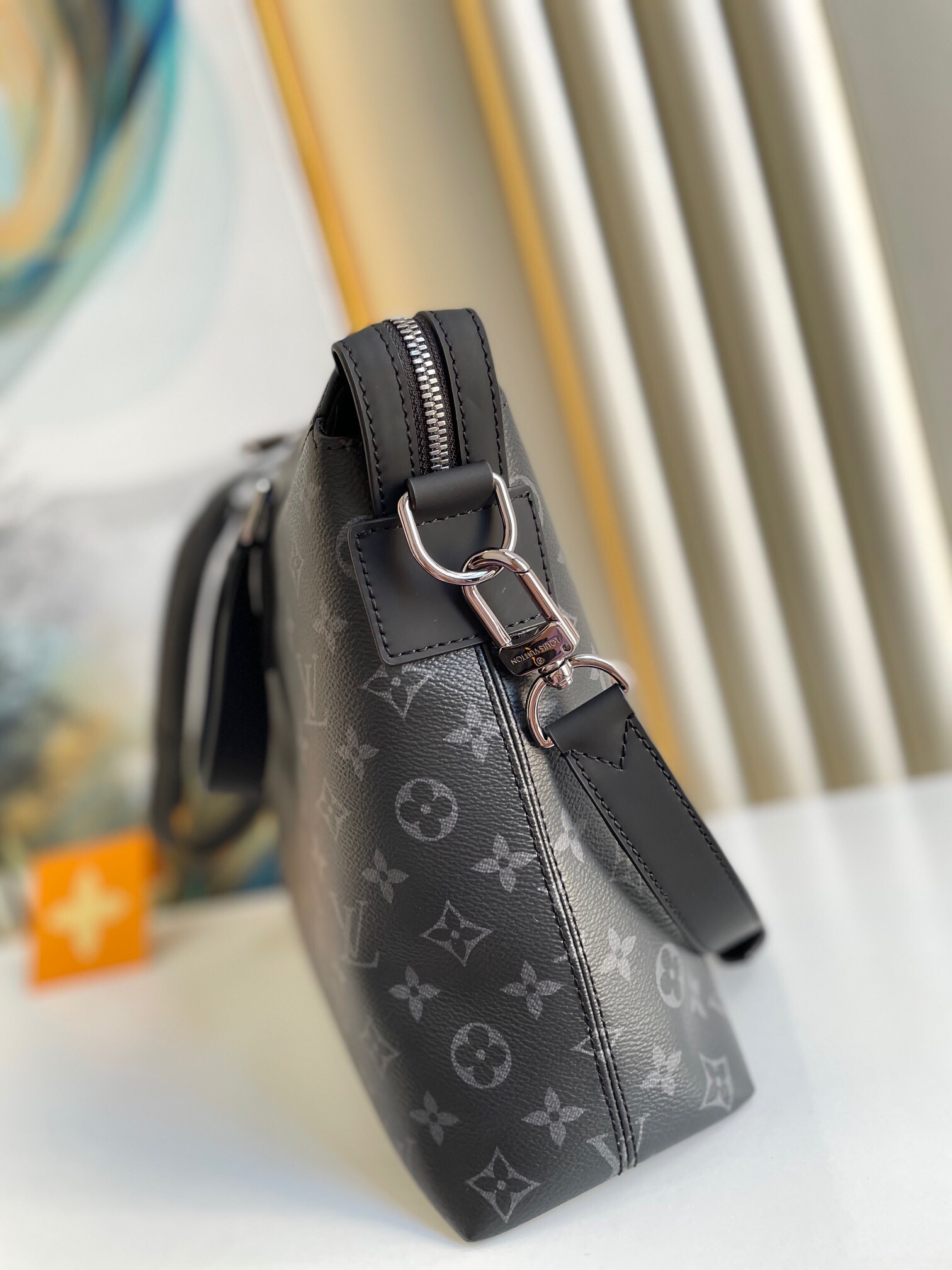 Louis Vuitton Briefcase Explorer Monogram Eclipse Canvas For Men, Men’s Bags, Shoulder And Crossbody Bags 15.4in/39cm