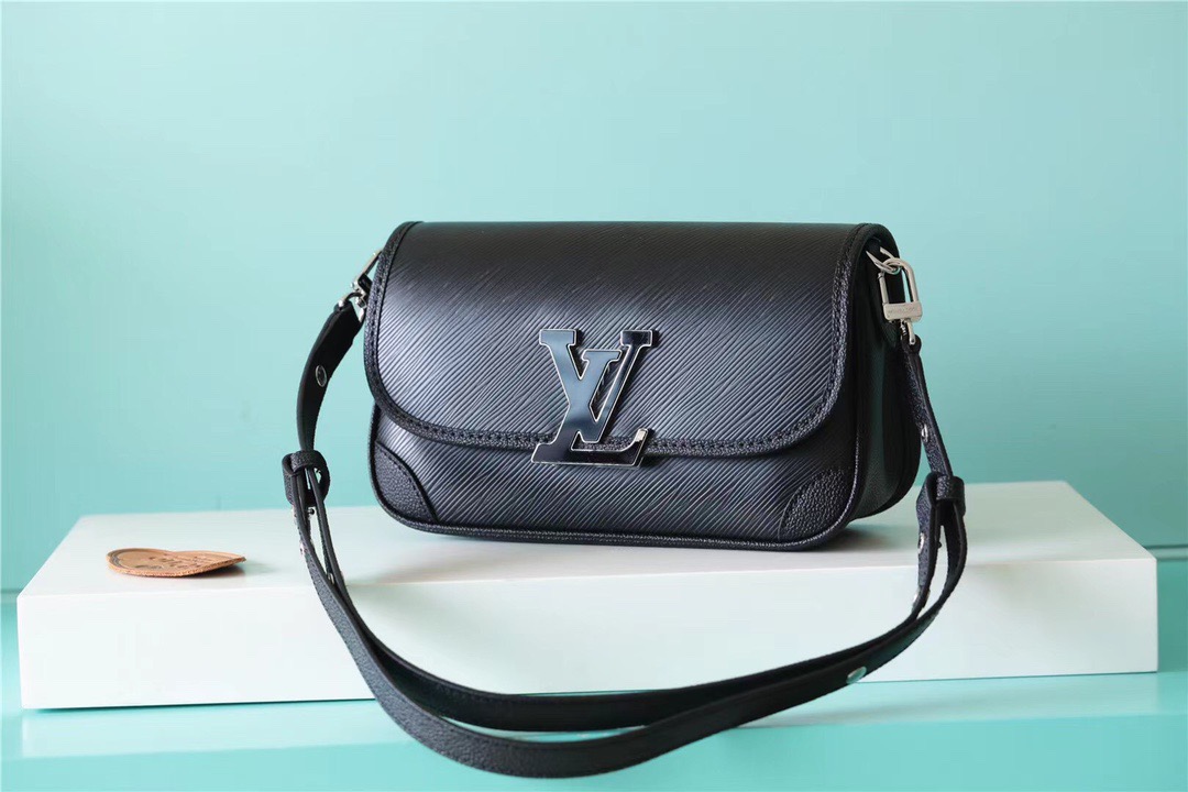 Louis Vuitton Buci Epi Black For Women, Women’s Handbags, Shoulder And Crossbody Bags 24.5cm/9.6in