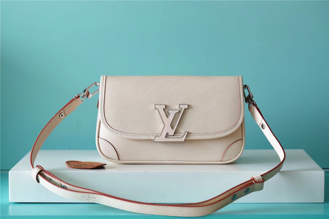 Louis Vuitton Buci Epi Quartz White For Women, Women’s Handbags, Shoulder And Crossbody Bags 24.5cm/9.6in