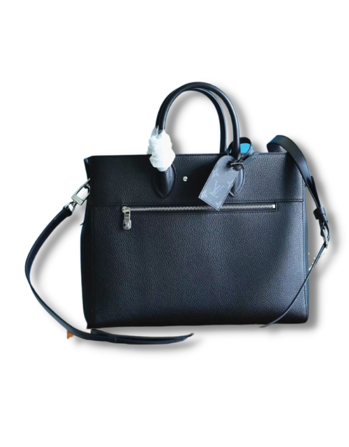 Louis Vuitton Cabas Business Briefcase Shoulder Bag Black For Men 15.5in/39cm