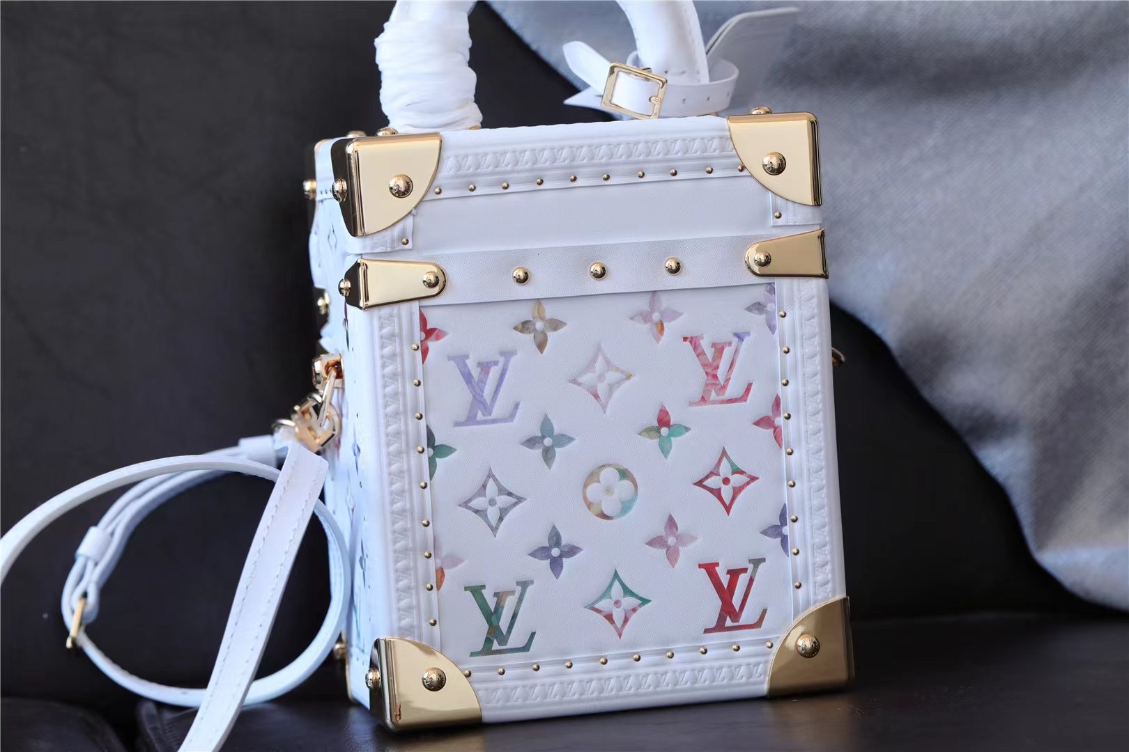 Louis Vuitton Camera Box White For Women 8.5in/21.5cm