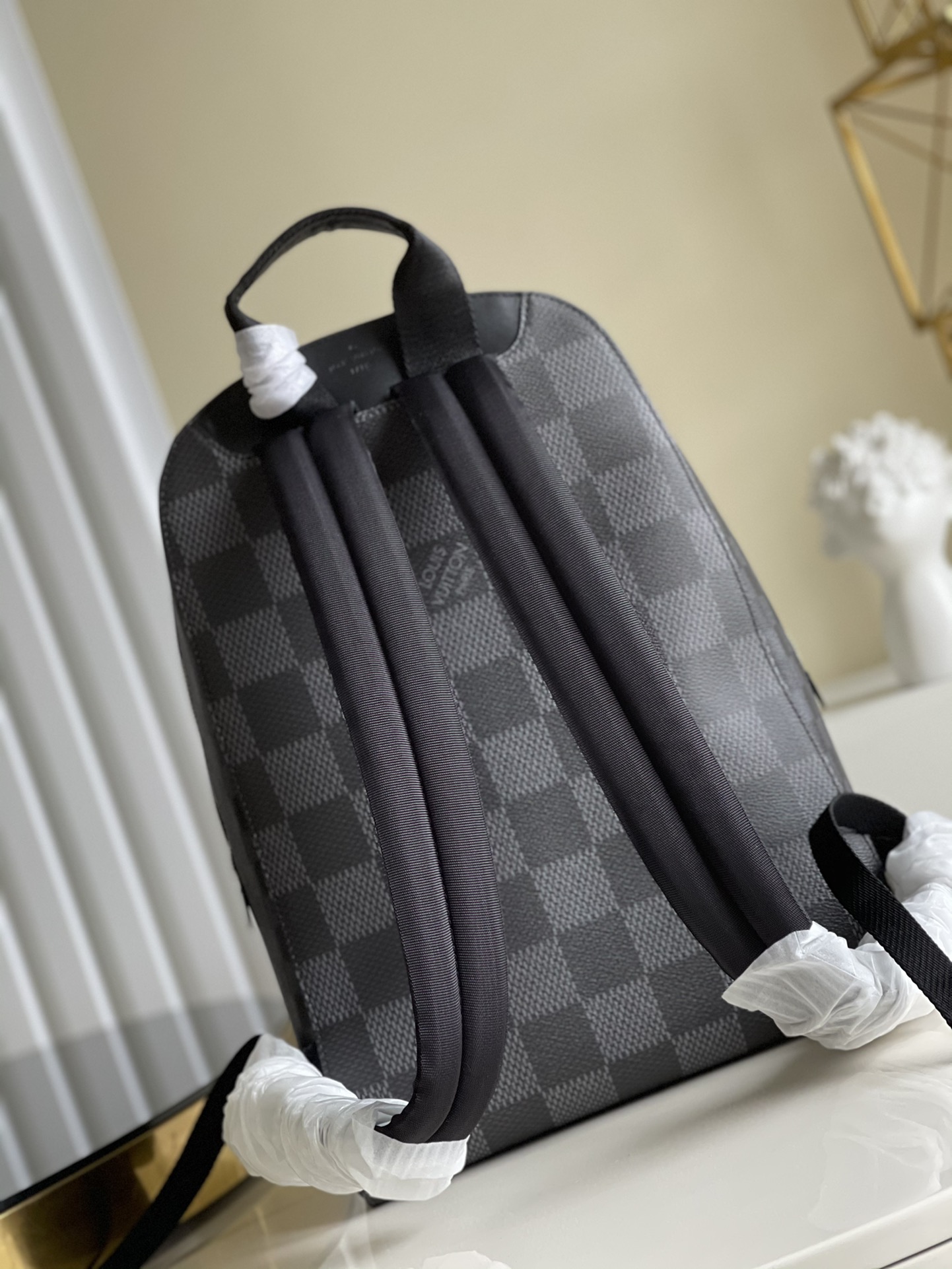 Louis Vuitton Campus Backpack Damier Graphite 3D Canvas Grey For Men, Men’s Bags 39cm