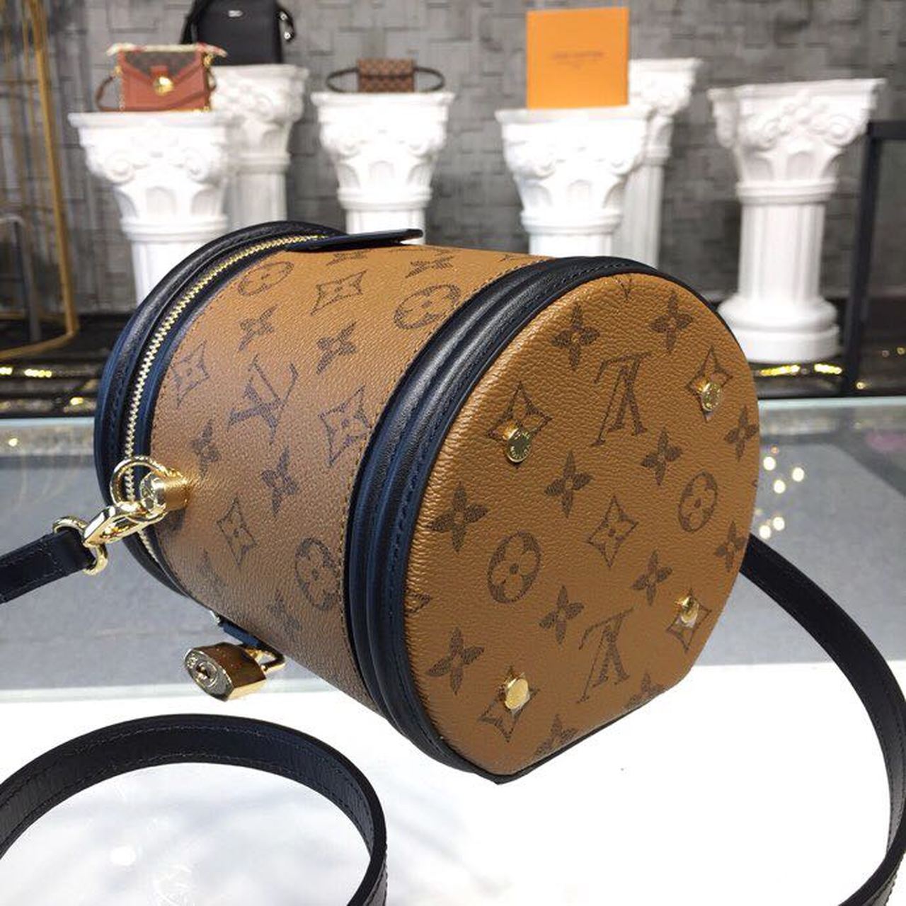 Louis Vuitton Cannes Monogram And Monogram Reverse Canvas By Nicolas Ghesquiere For Women, Women’s Handbags, Shoulder And Crossbody Bags 5.9in/15cm
