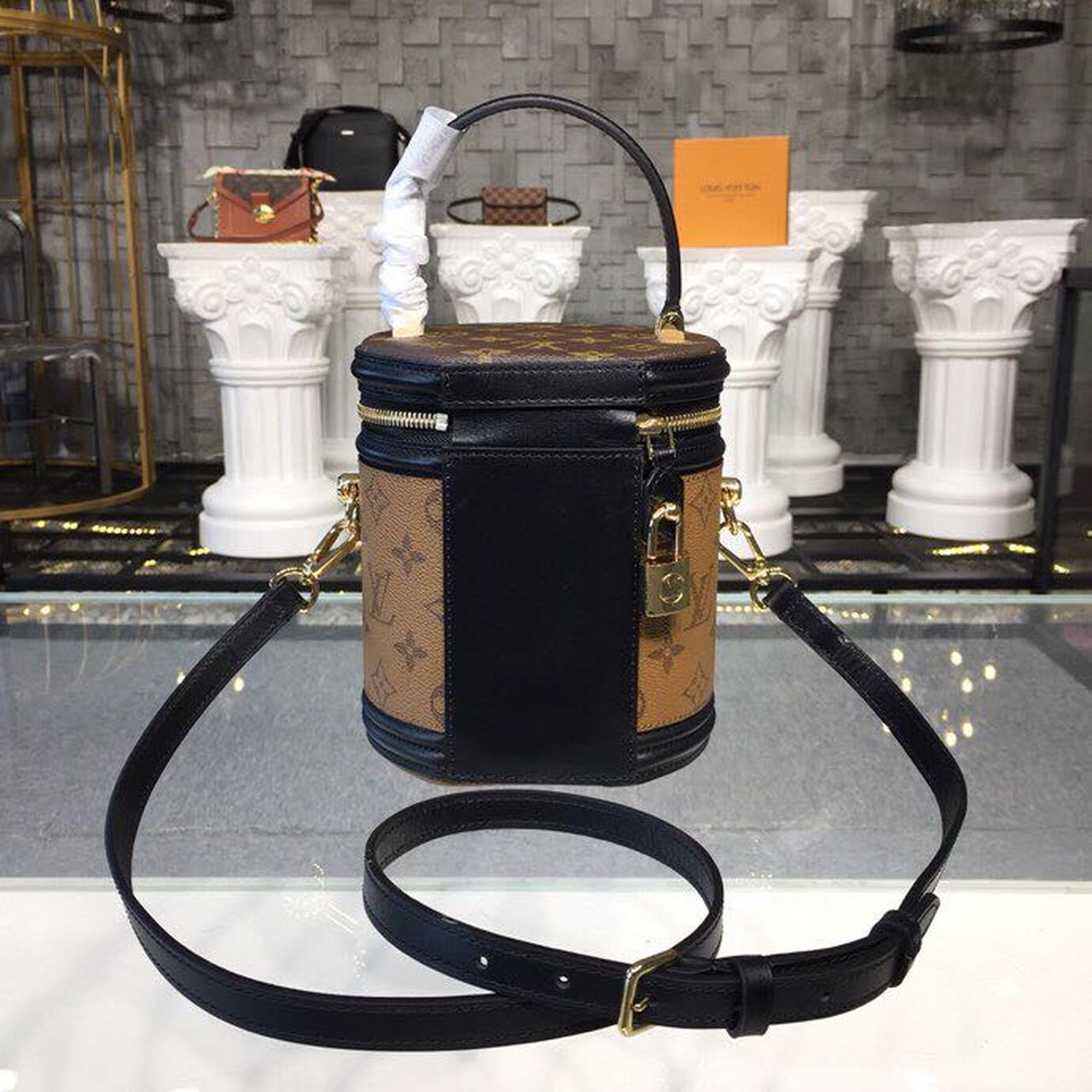 Louis Vuitton Cannes Monogram And Monogram Reverse Canvas By Nicolas Ghesquiere For Women, Women’s Handbags, Shoulder And Crossbody Bags 5.9in/15cm