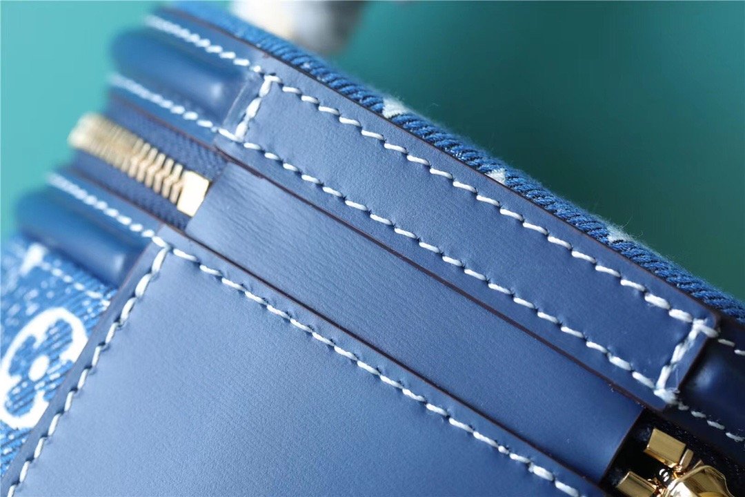 Louis Vuitton Cannes Monogram Denim By Nicolas Ghesquiere For Women, Women’s Bags, Shoulder And Crossbody Bags 6.7in/17cm LV