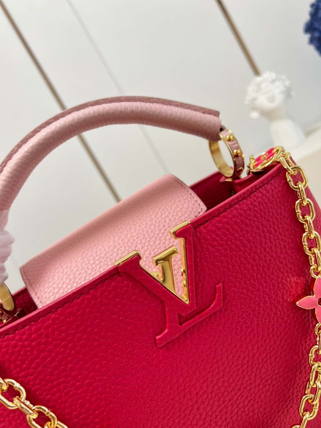 Louis Vuitton Capucines BB Hot Pink For Women, Women’s Handbags, Shoulder Bags And Crossbody Bags 10.6in/27cm LV