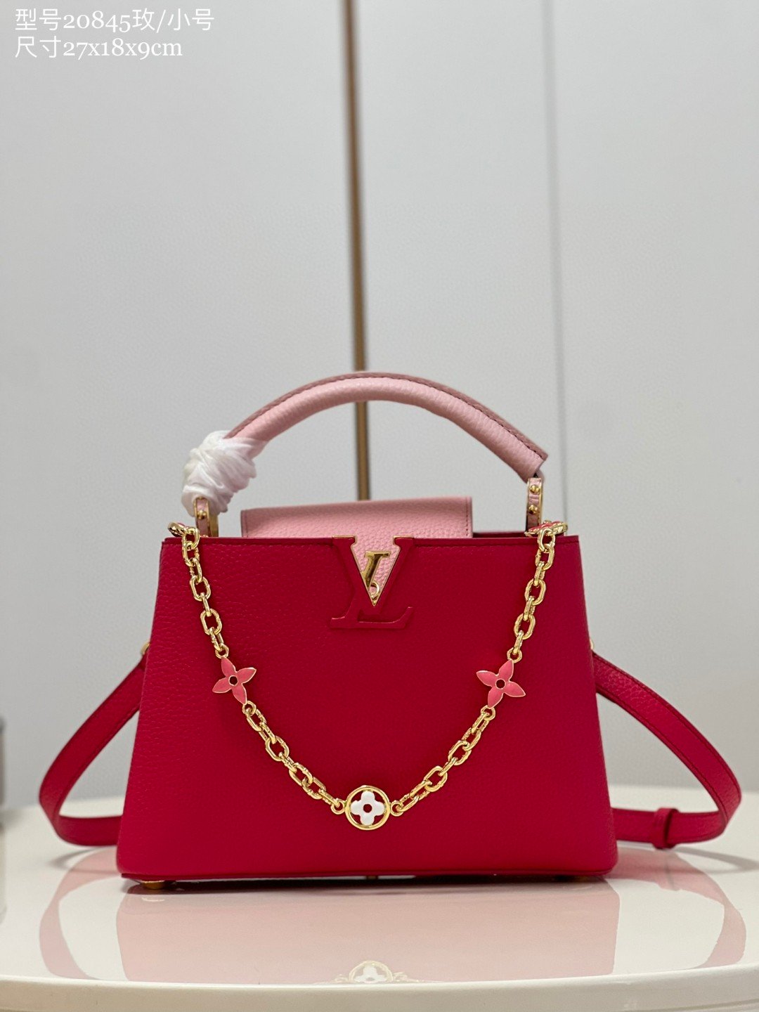 Louis Vuitton Capucines BB Hot Pink For Women, Women’s Handbags, Shoulder Bags And Crossbody Bags 10.6in/27cm LV