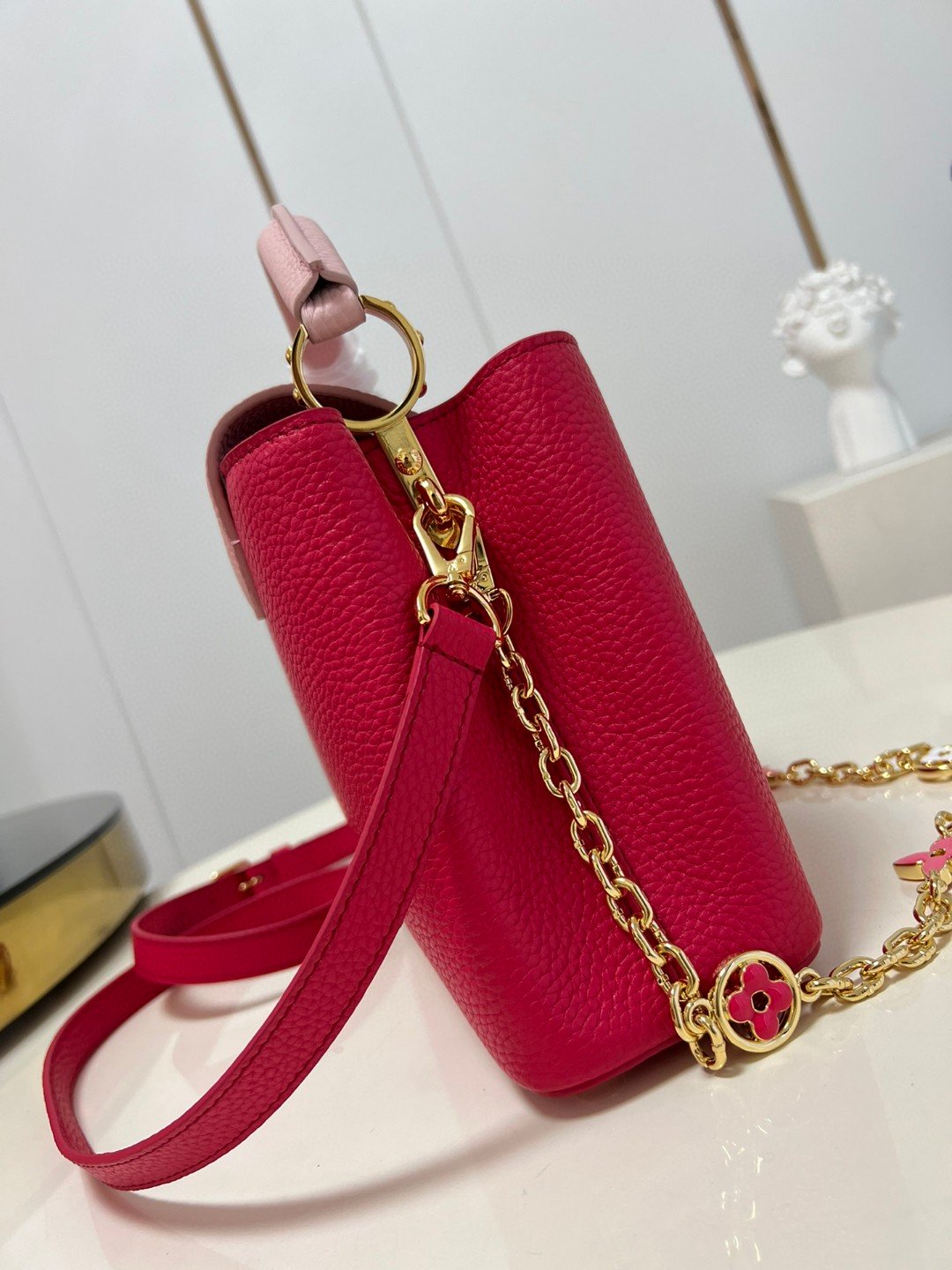 Louis Vuitton Capucines BB Hot Pink For Women, Women’s Handbags, Shoulder Bags And Crossbody Bags 10.6in/27cm LV