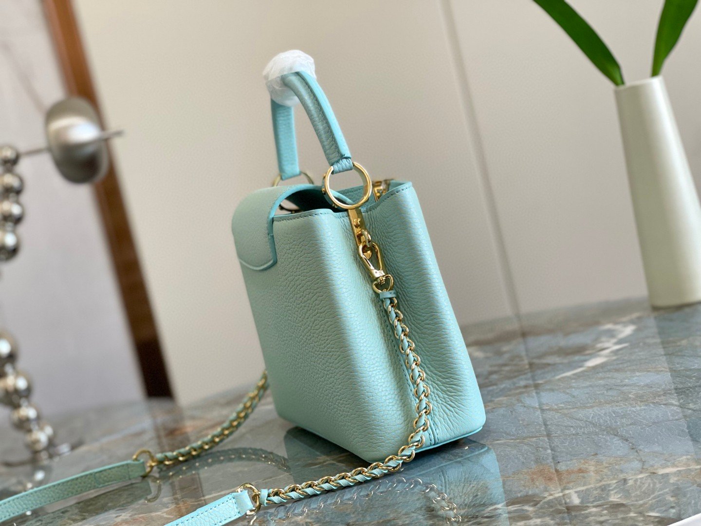 Louis Vuitton Capucines BB Jade Green For Women, Women’s Handbags, Shoulder Bags And Crossbody Bags 10.6in/27cm LV