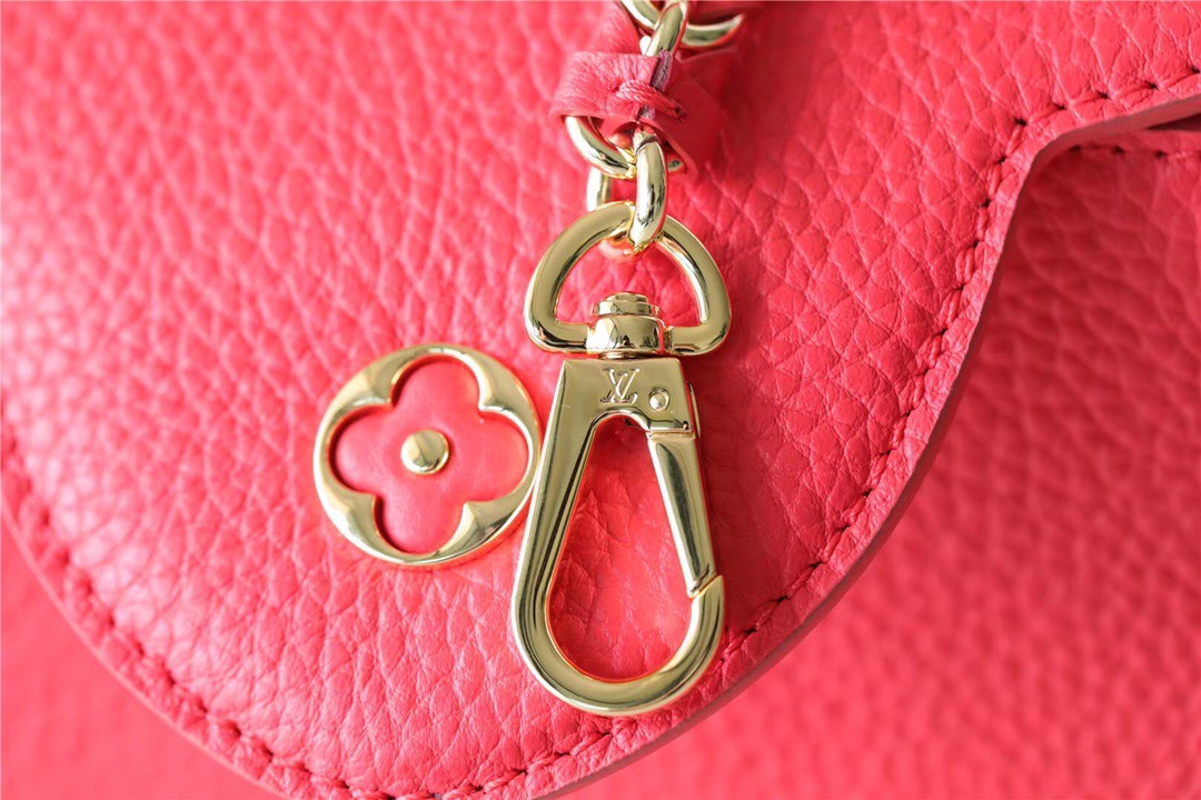 Louis Vuitton Capucines BB Taurillon Red For Women, Women’s Bags, Shoulder And Crossbody Bags 10.6in/27cm LV