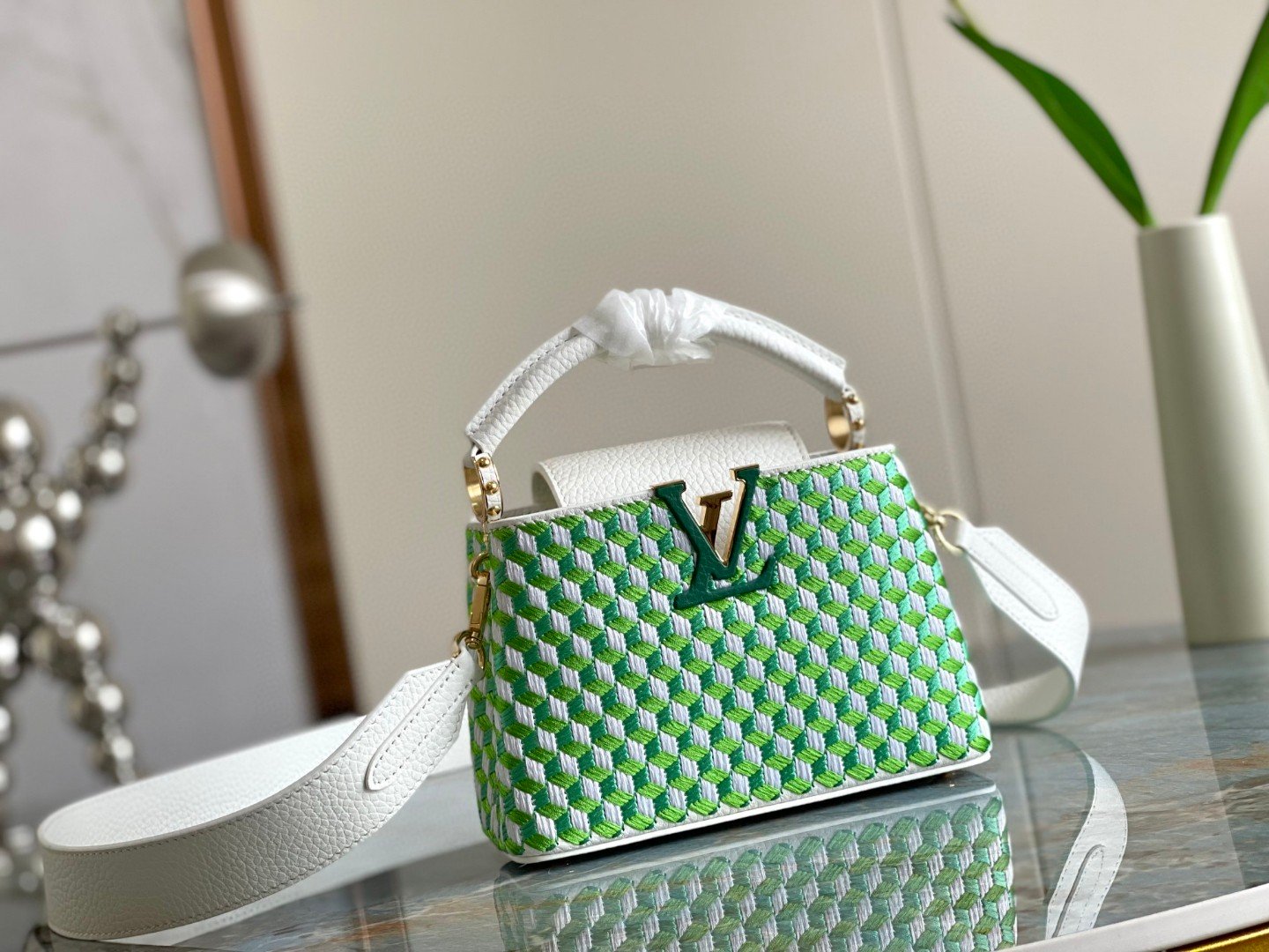 Louis Vuitton Capucines Mini Multicolor For Women, Women’s Handbags, Shoulder Bags And Crossbody Bags 8.3in/21cm