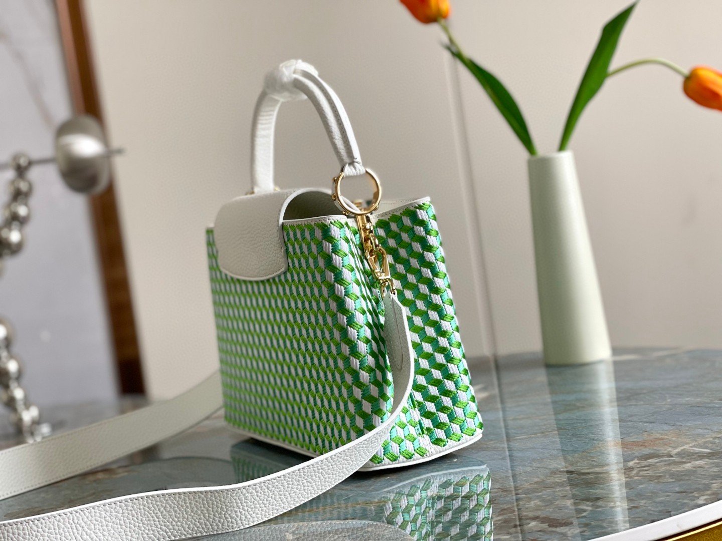 Louis Vuitton Capuciness MM Handbag Multicolor For Women, Women’s Handbags, Shoulder Bags And Crossbody Bags 12.4in/32cm LV