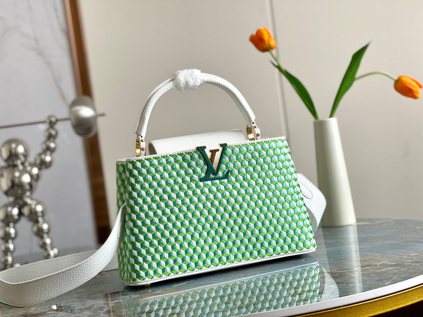 Louis Vuitton Capuciness MM Handbag Multicolor For Women, Women’s Handbags, Shoulder Bags And Crossbody Bags 12.4in/32cm LV