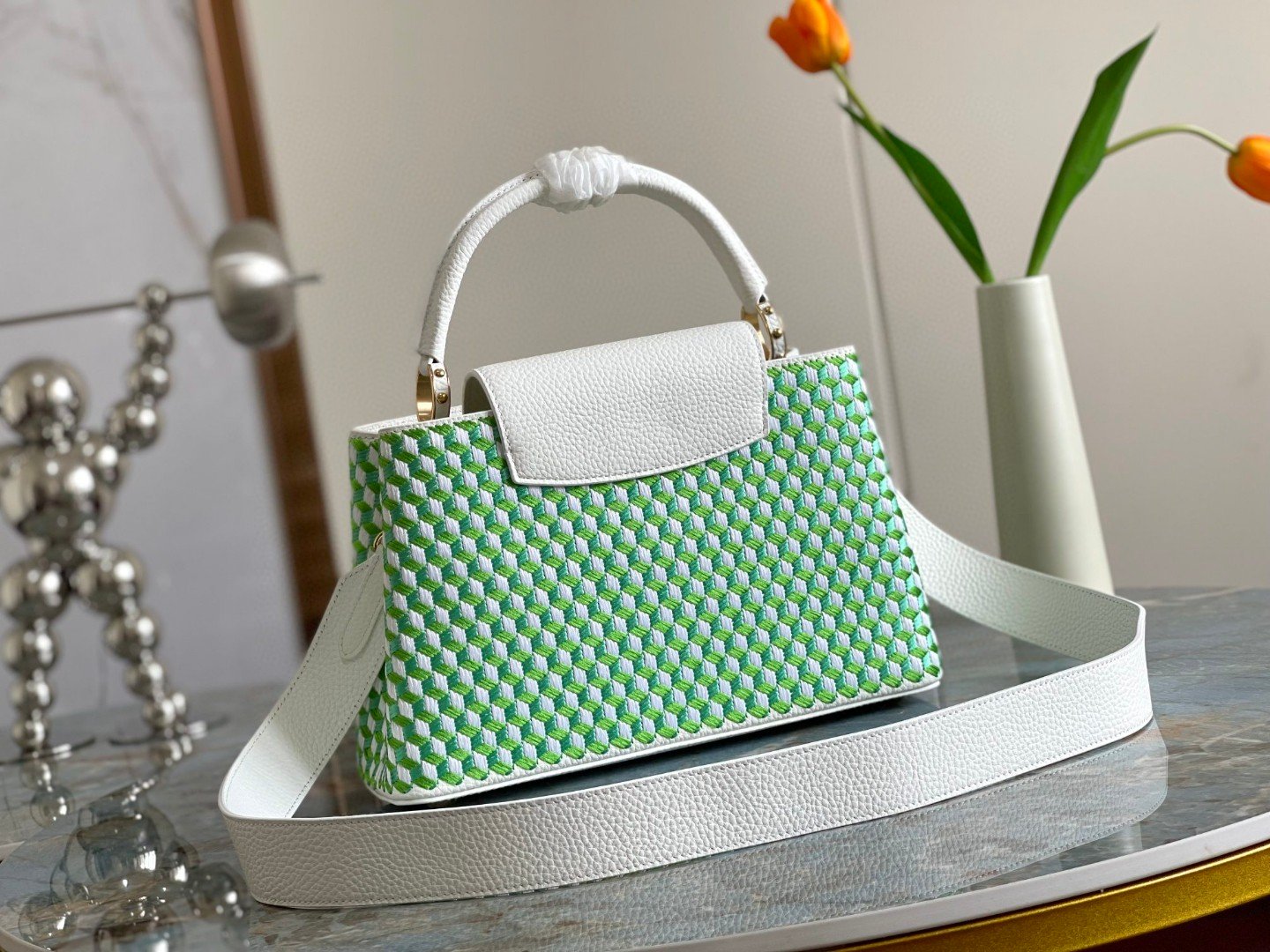 Louis Vuitton Capuciness MM Handbag Multicolor For Women, Women’s Handbags, Shoulder Bags And Crossbody Bags 12.4in/32cm LV