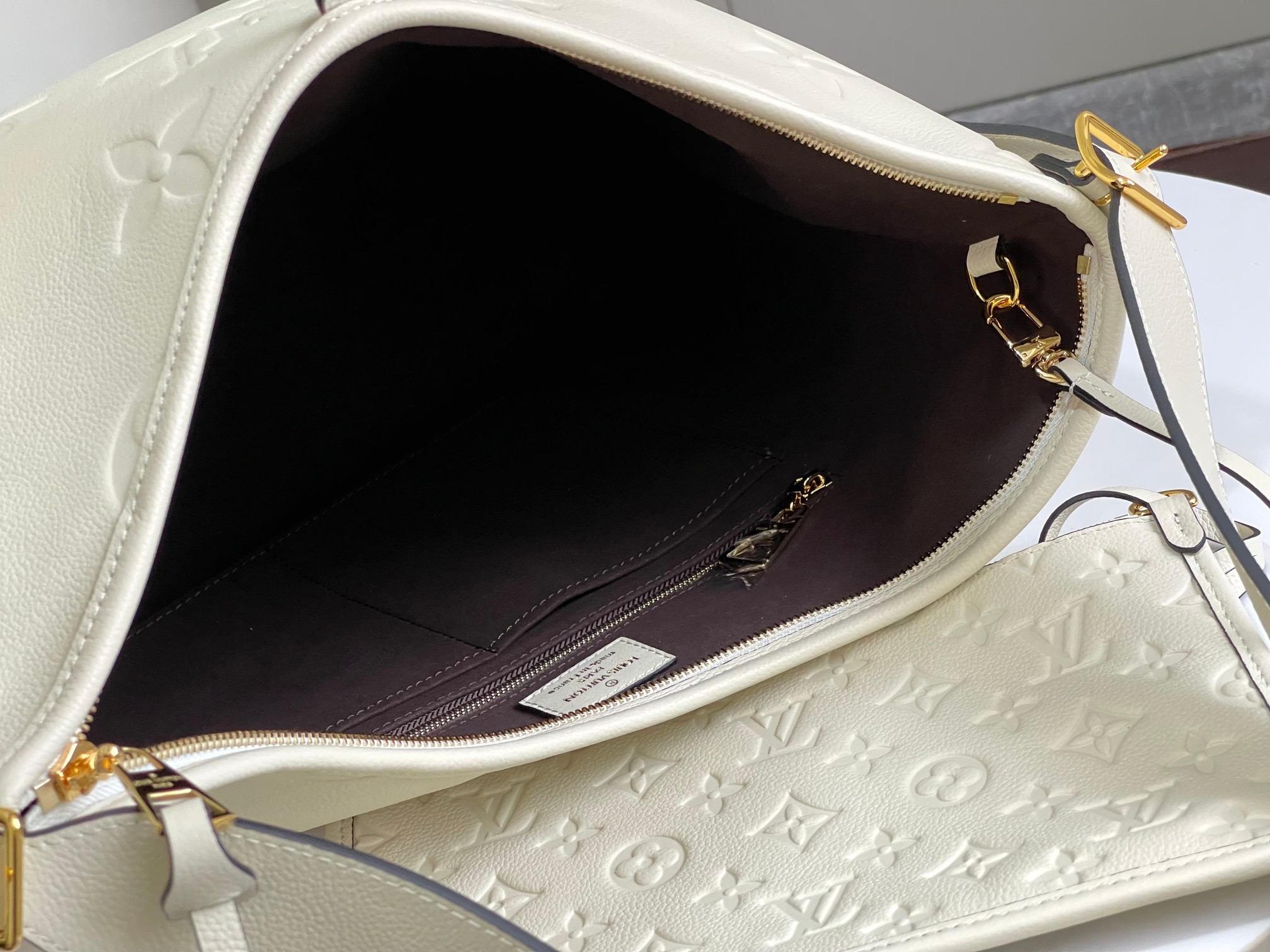 Louis Vuitton CarryAll MM Monogram Empreinte White For Women 15.4in/39cm
