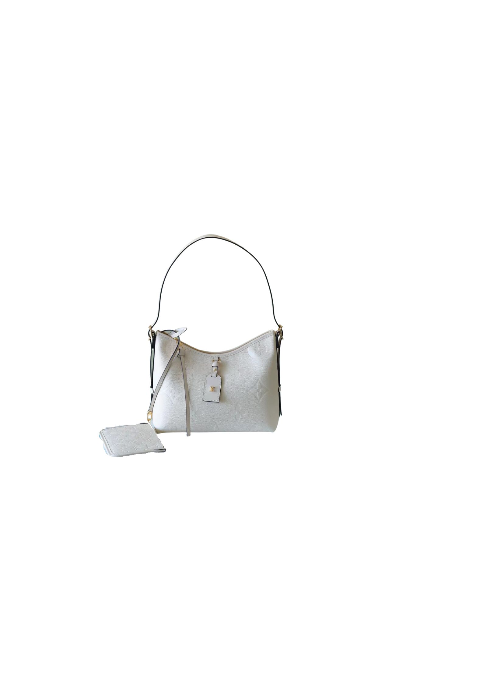 Louis Vuitton CarryAll PM White/Brown For Women 11.6in/29.5cm