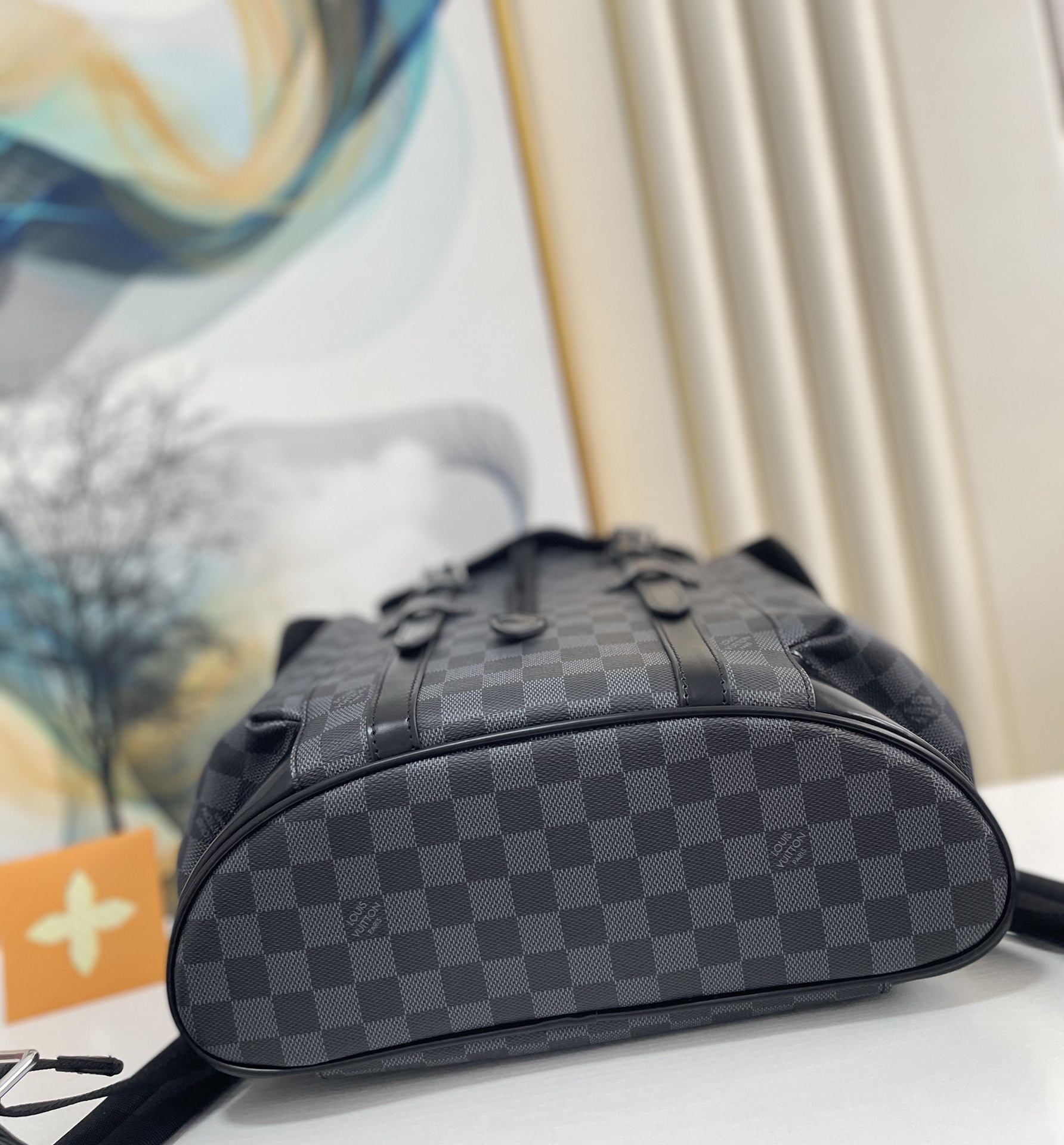 Louis Vuitton Christopher PM Damier Graphite For Men, Men’s Bags, Men’s Backpack 17.3in/44cm